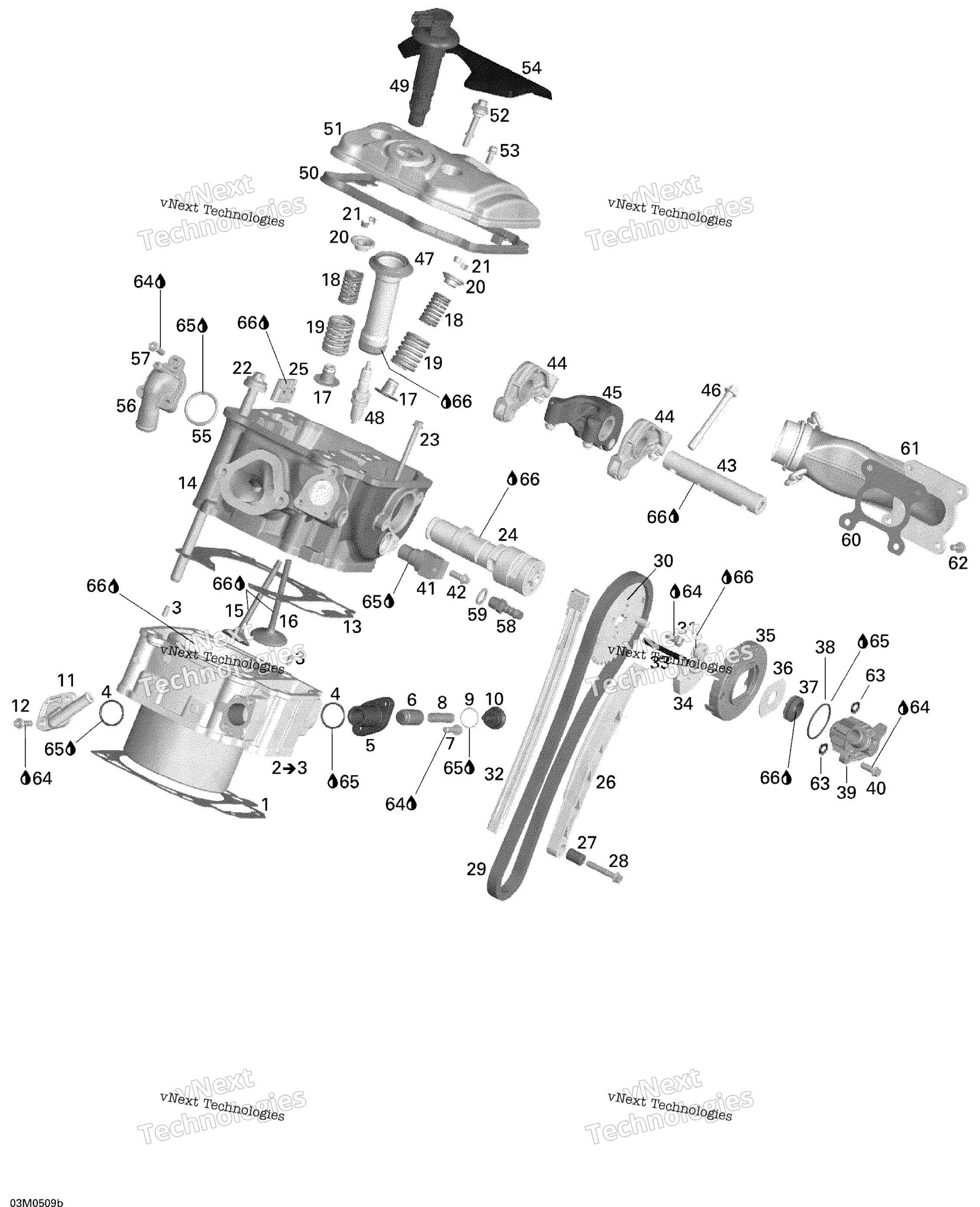 Цилиндр And Cylinder Head - Rear Side