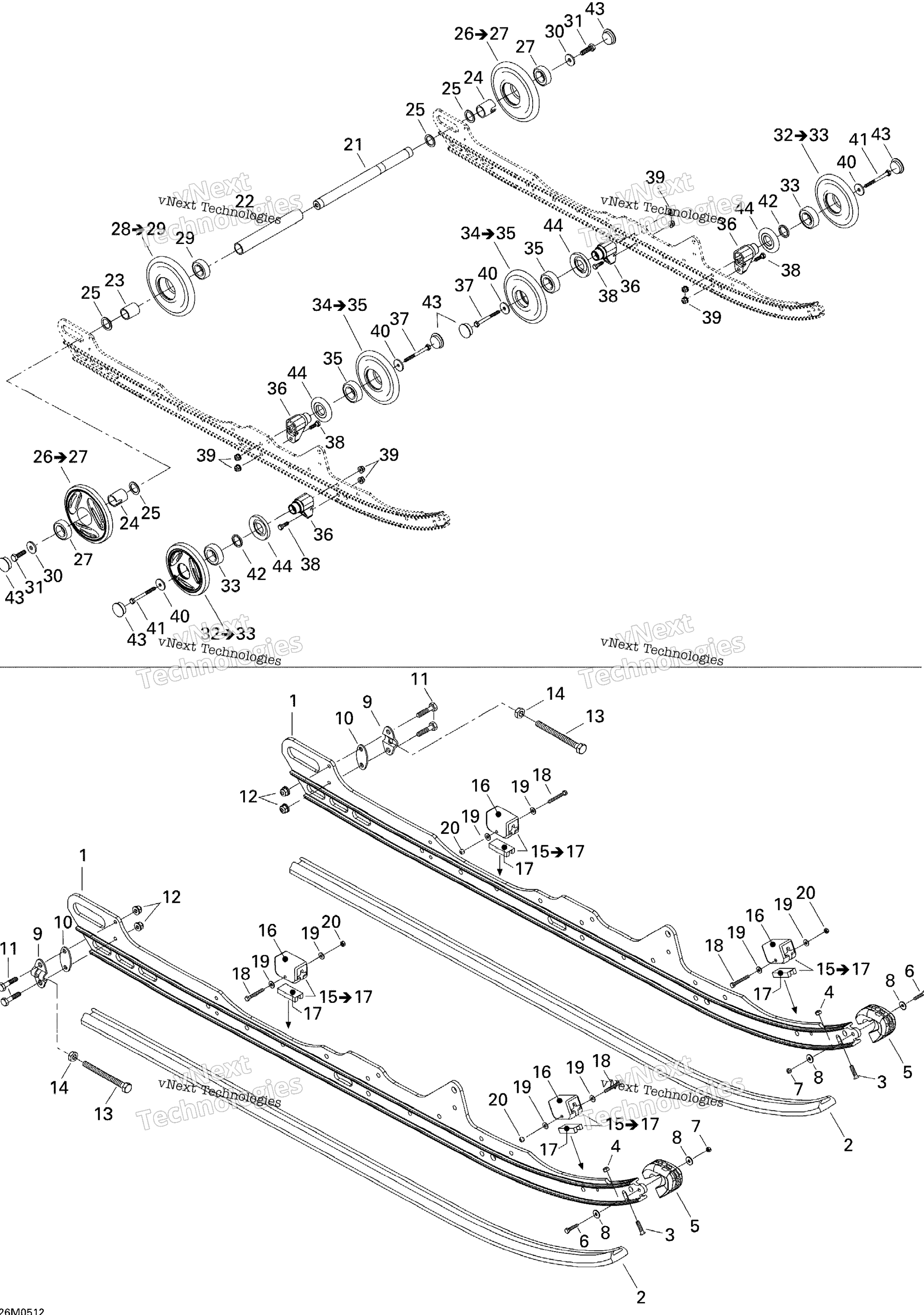 Задняя часть Suspension 800Ho