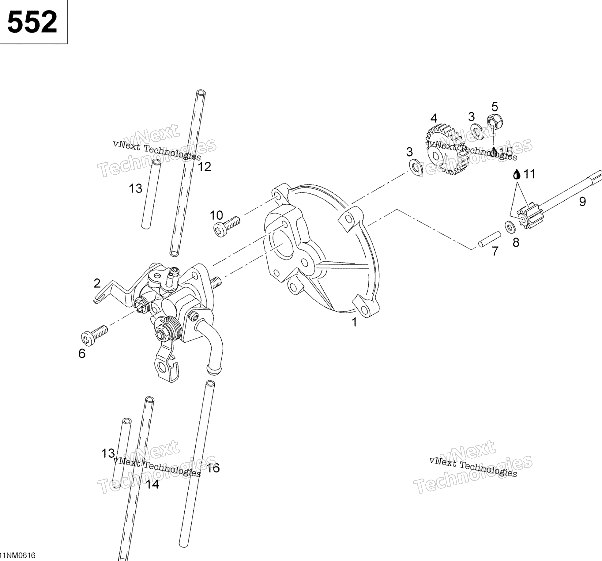 масляный Pump 552