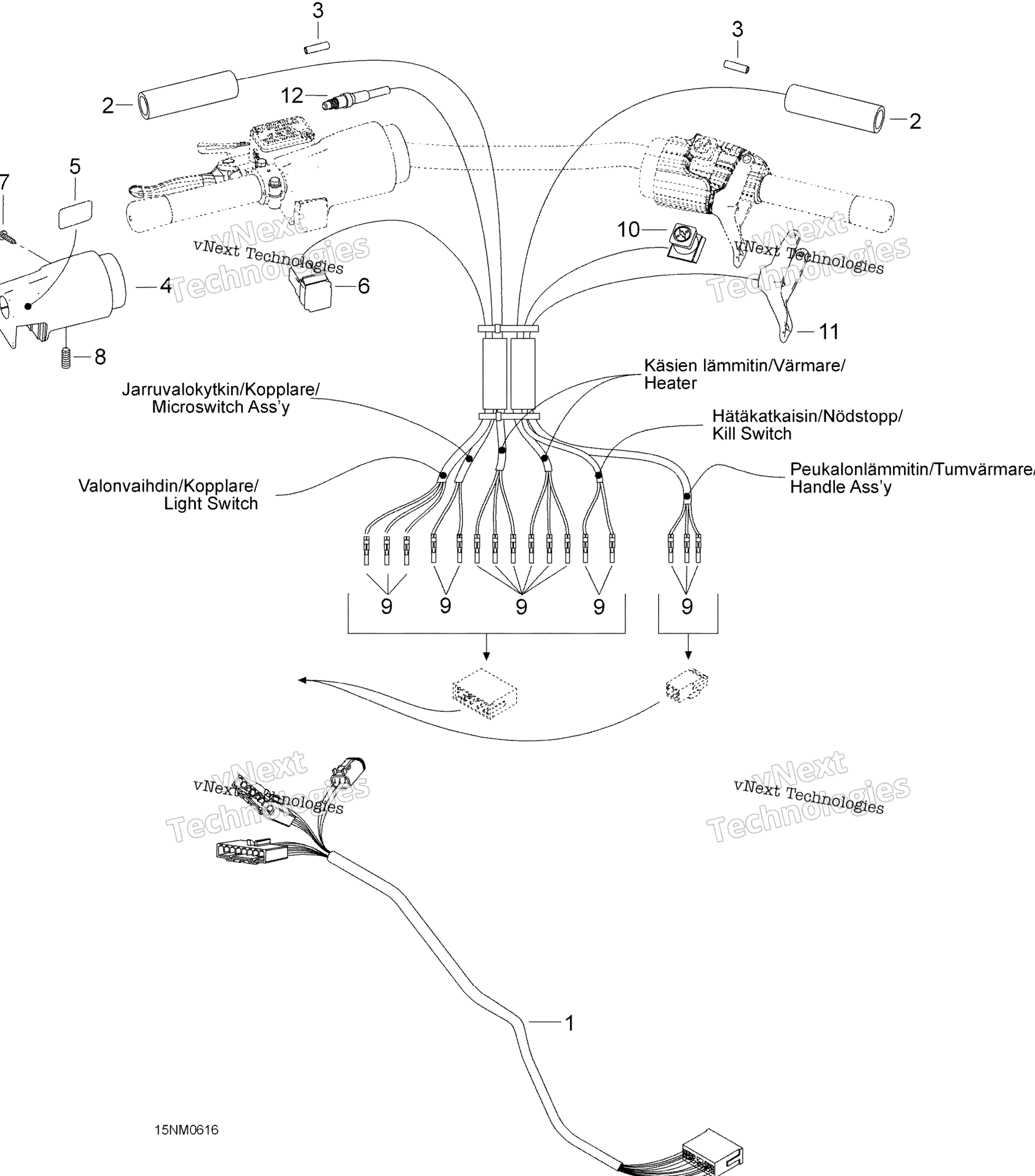 Рулевое управление Wiring Harness 550 Wt