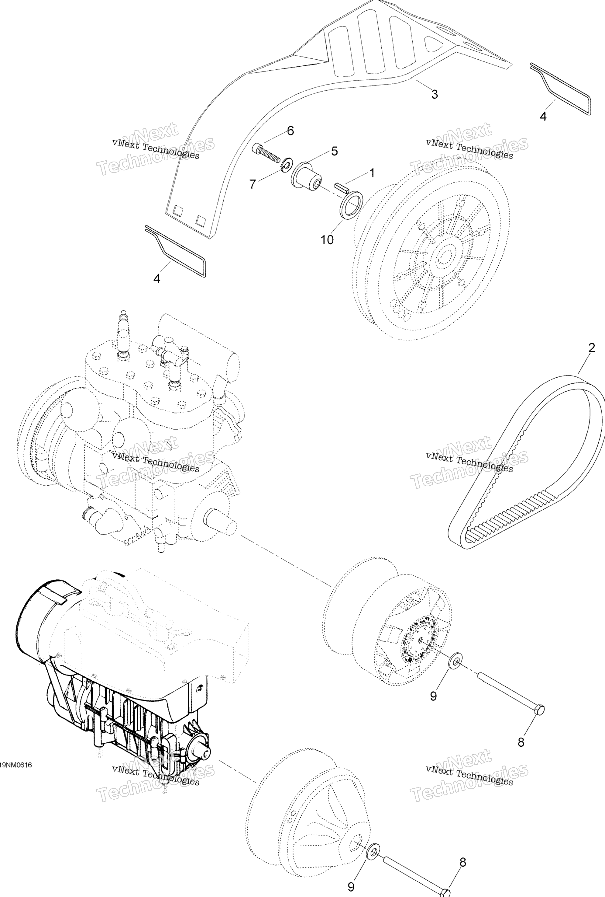 Шкив System 600 Wt