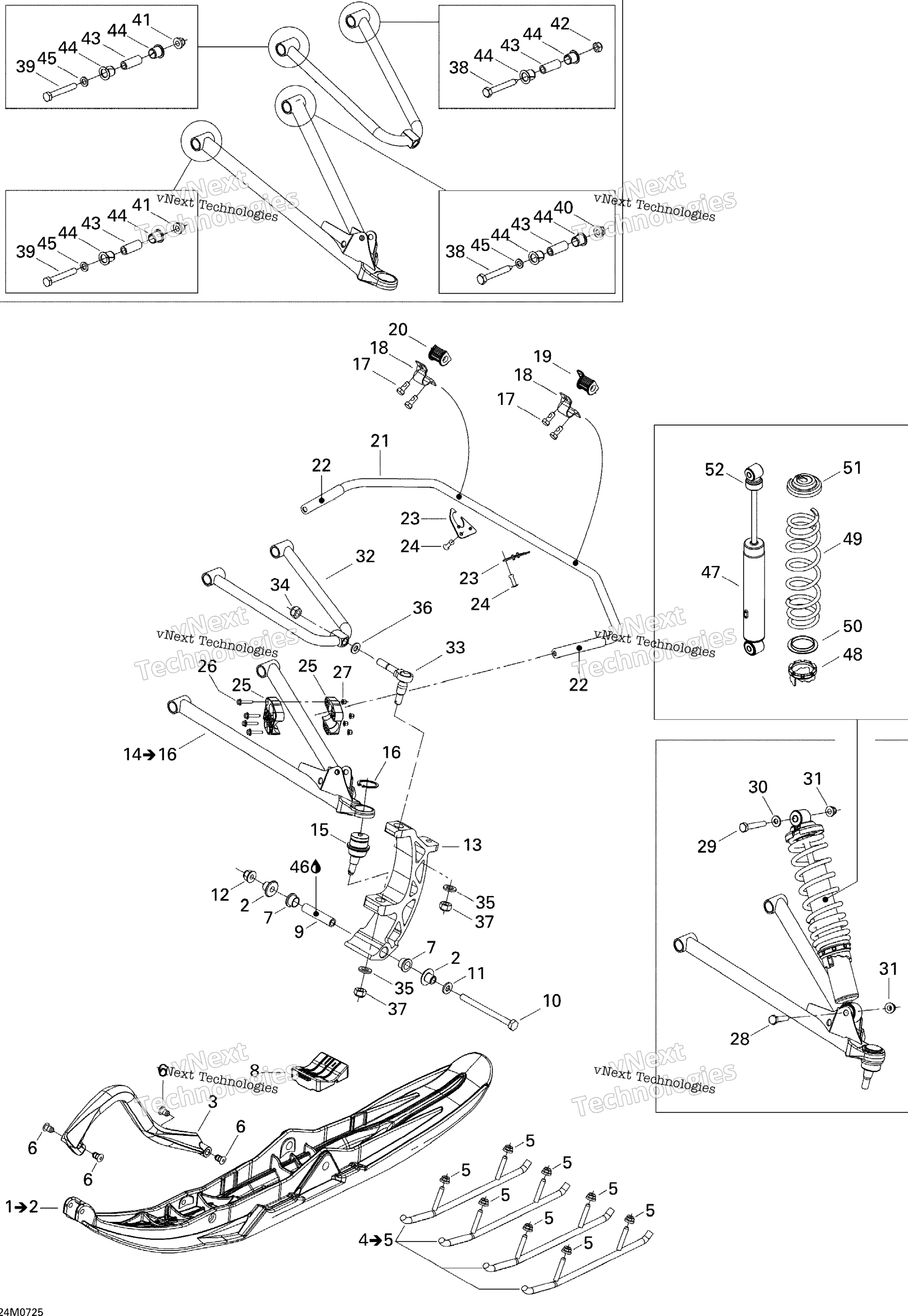 Передняя часть Suspension And Ski Sport