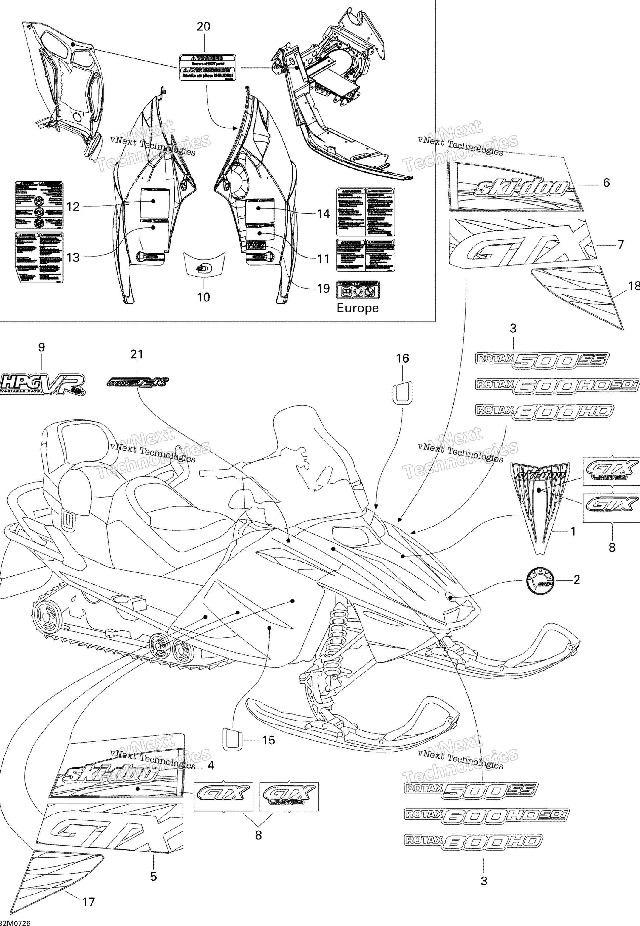 Наклейки Ltd 600 Ho Sdi