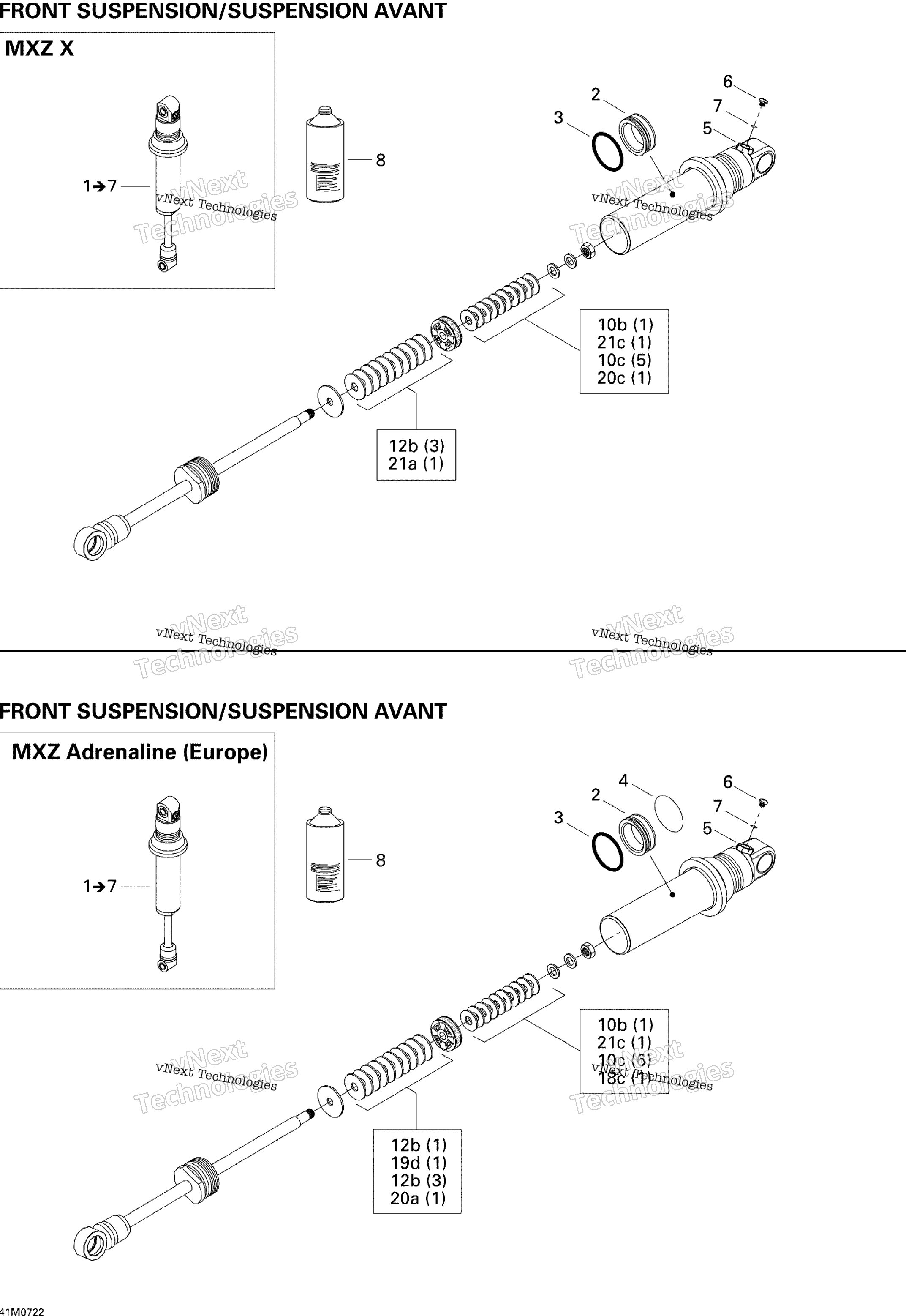 Take Apart Shock, передний Adr
