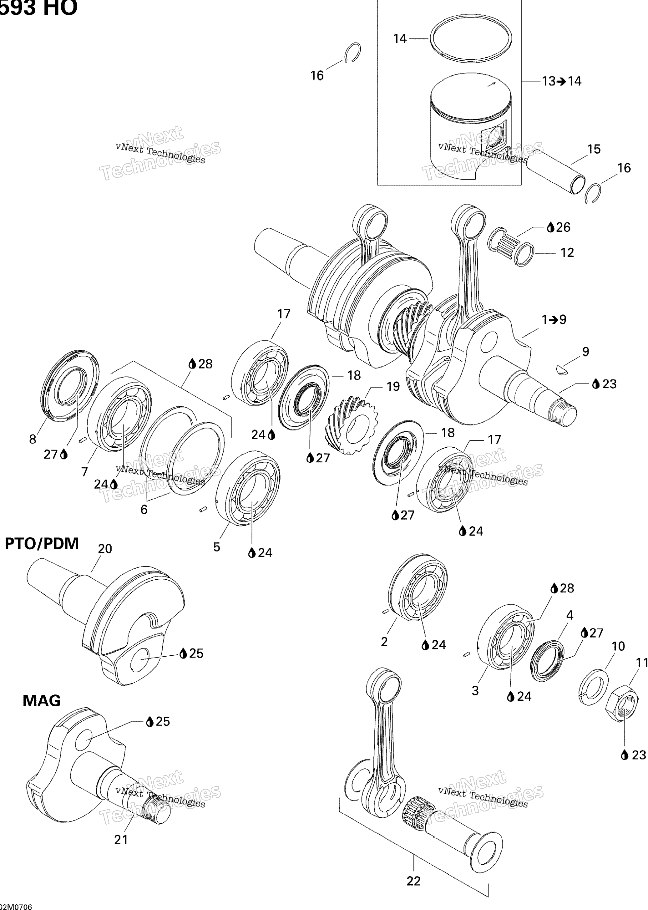 Коленчатый вал And Pistons