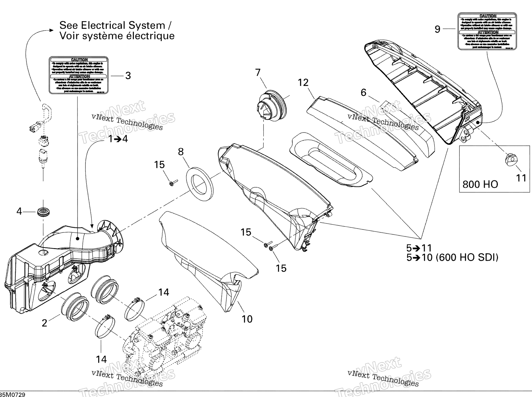 Воздушный впуск System 800 Ho Ptek