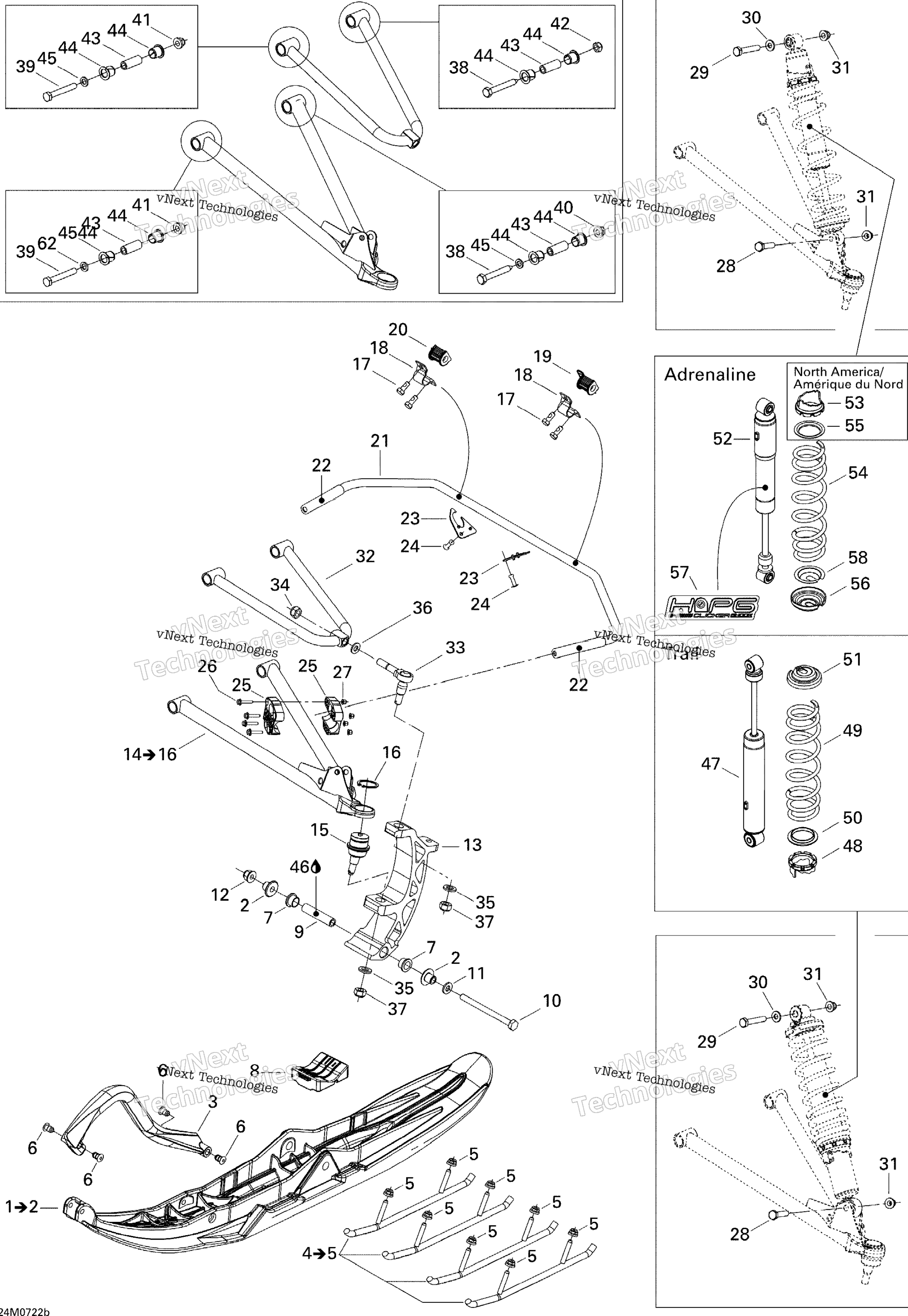 Передняя часть Suspension And Ski Trail