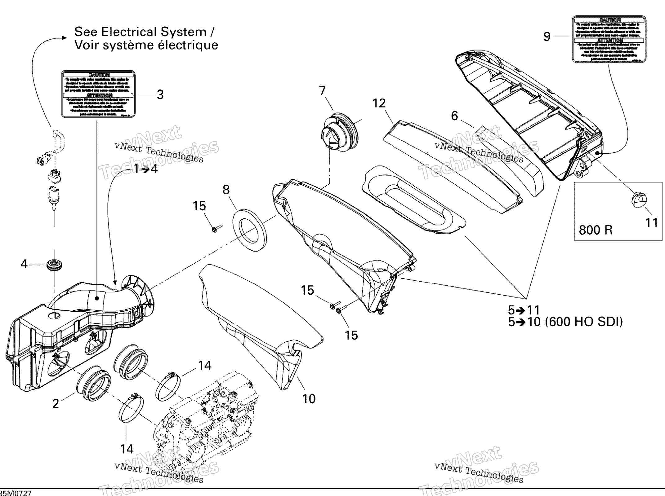 Воздушный впуск System 800R
