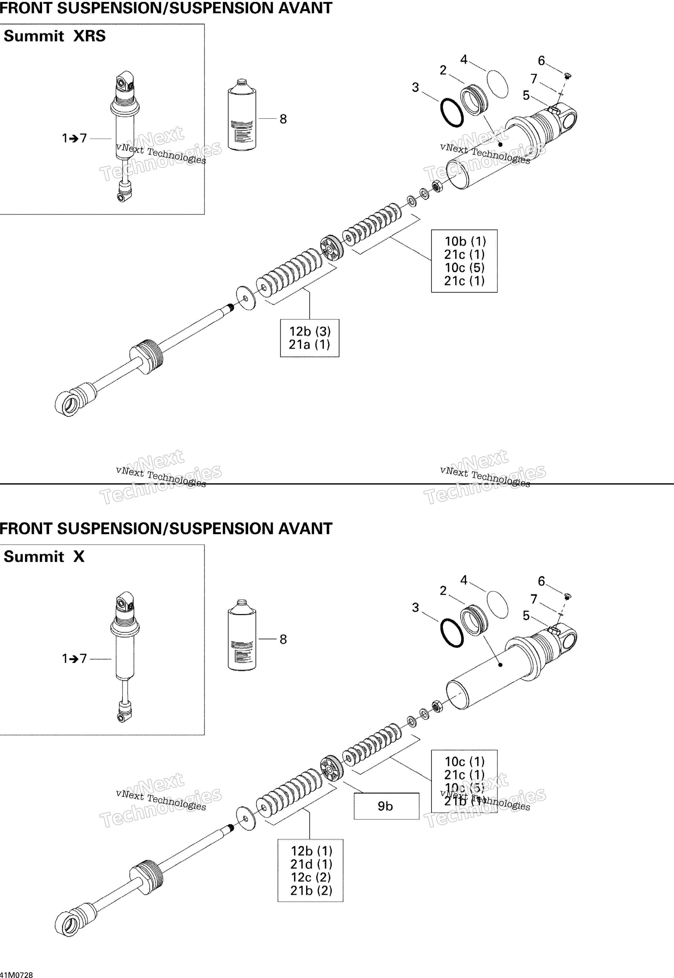 Take Apart Shock, передний X