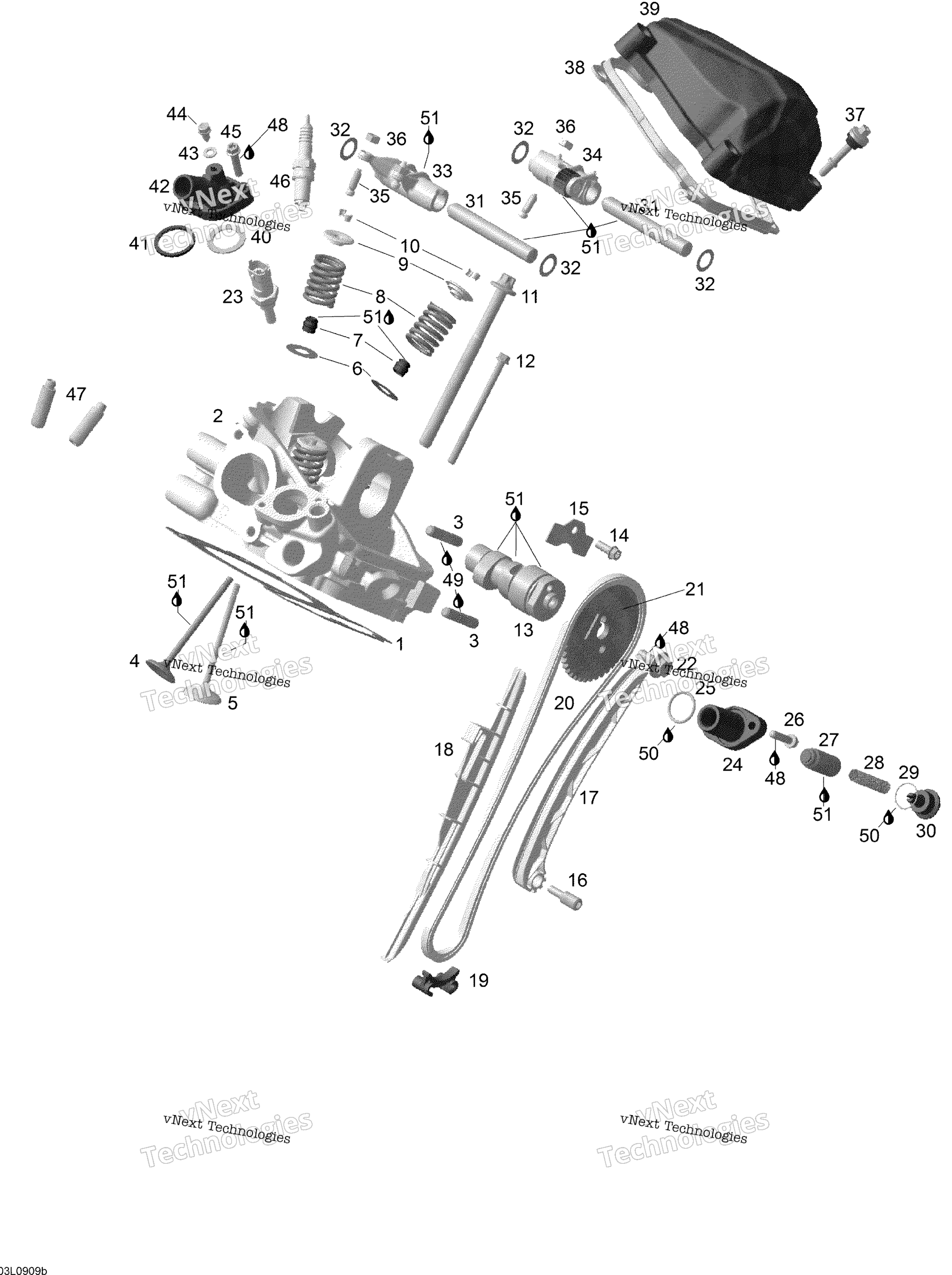 Цилиндр And Cylinder Head, Rear Side