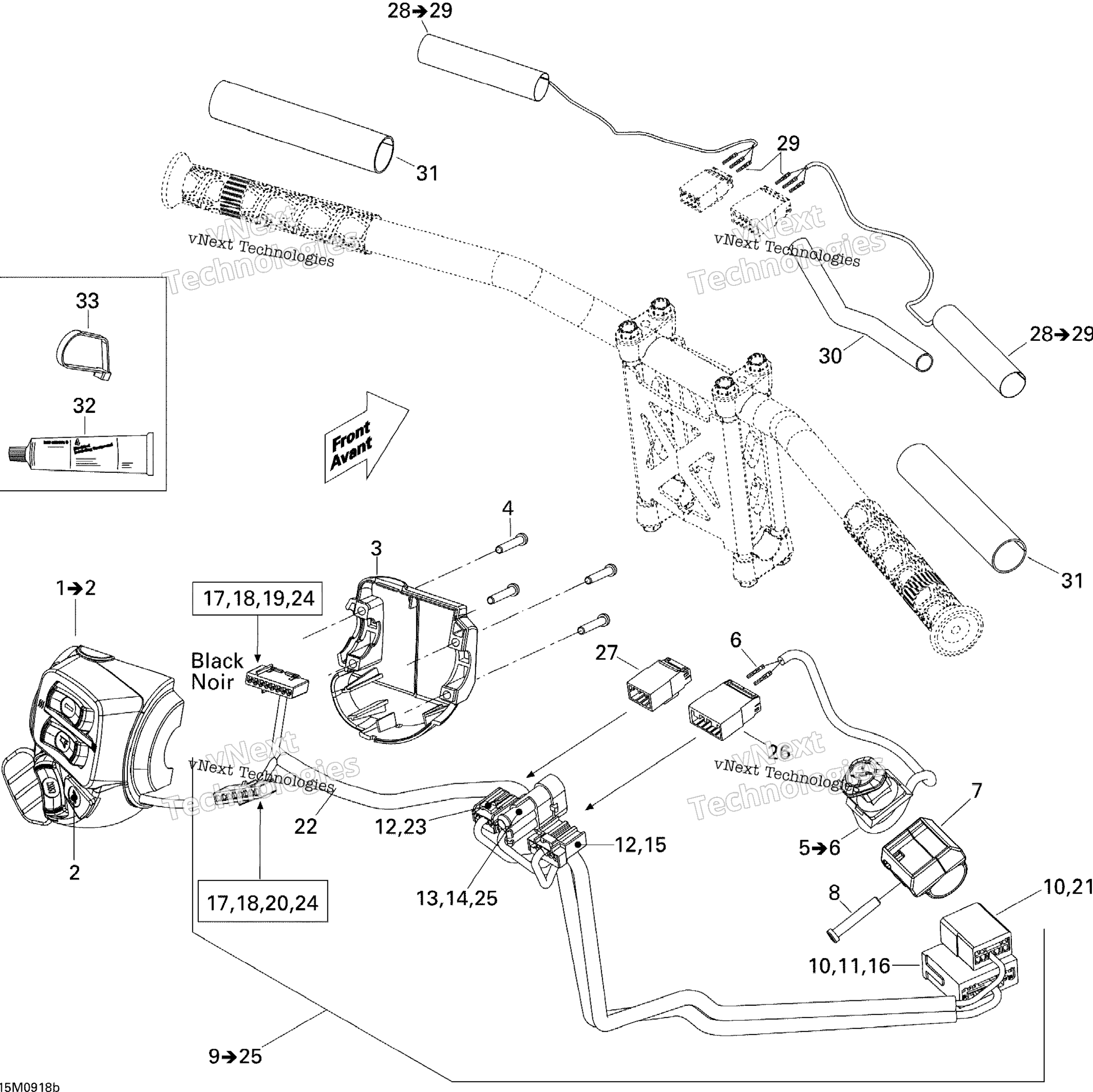 Рулевое управление Wiring Harness 1200
