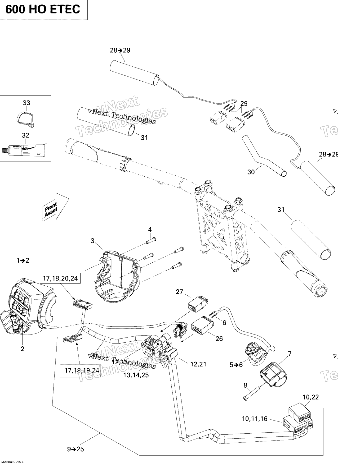 Рулевое управление Wiring Harness 600 Ho