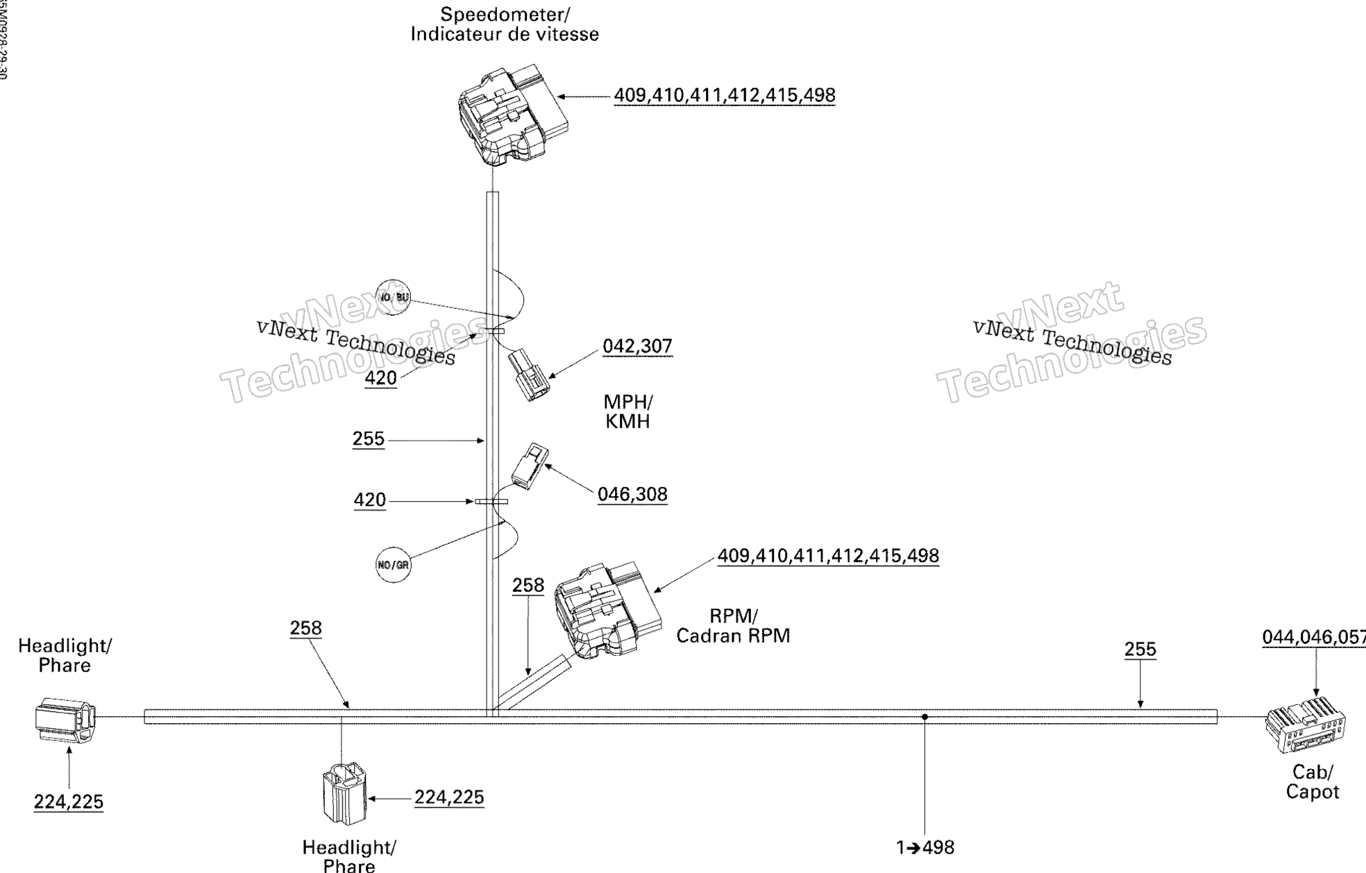 Электрооборудование Harness, Hood