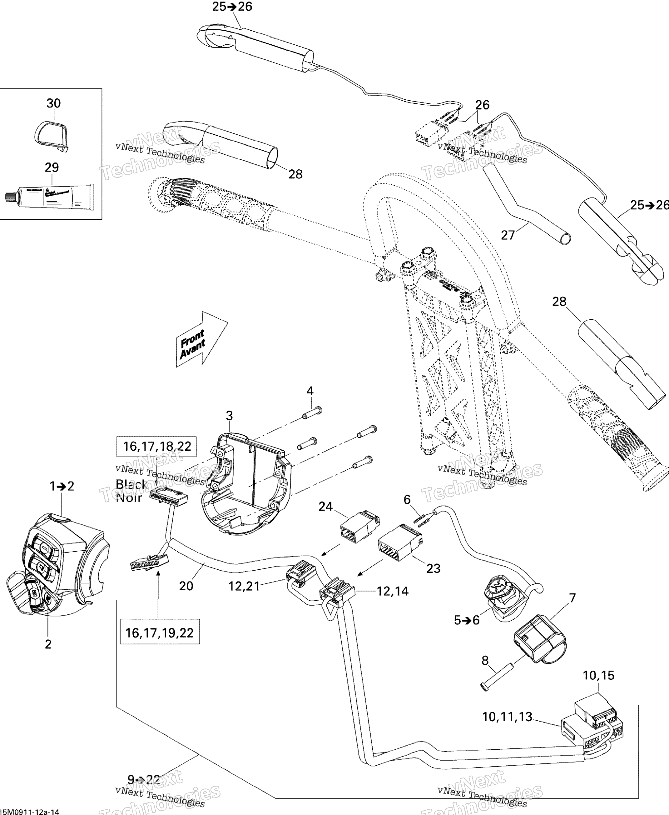 Рулевое управление Wiring Harness 800R