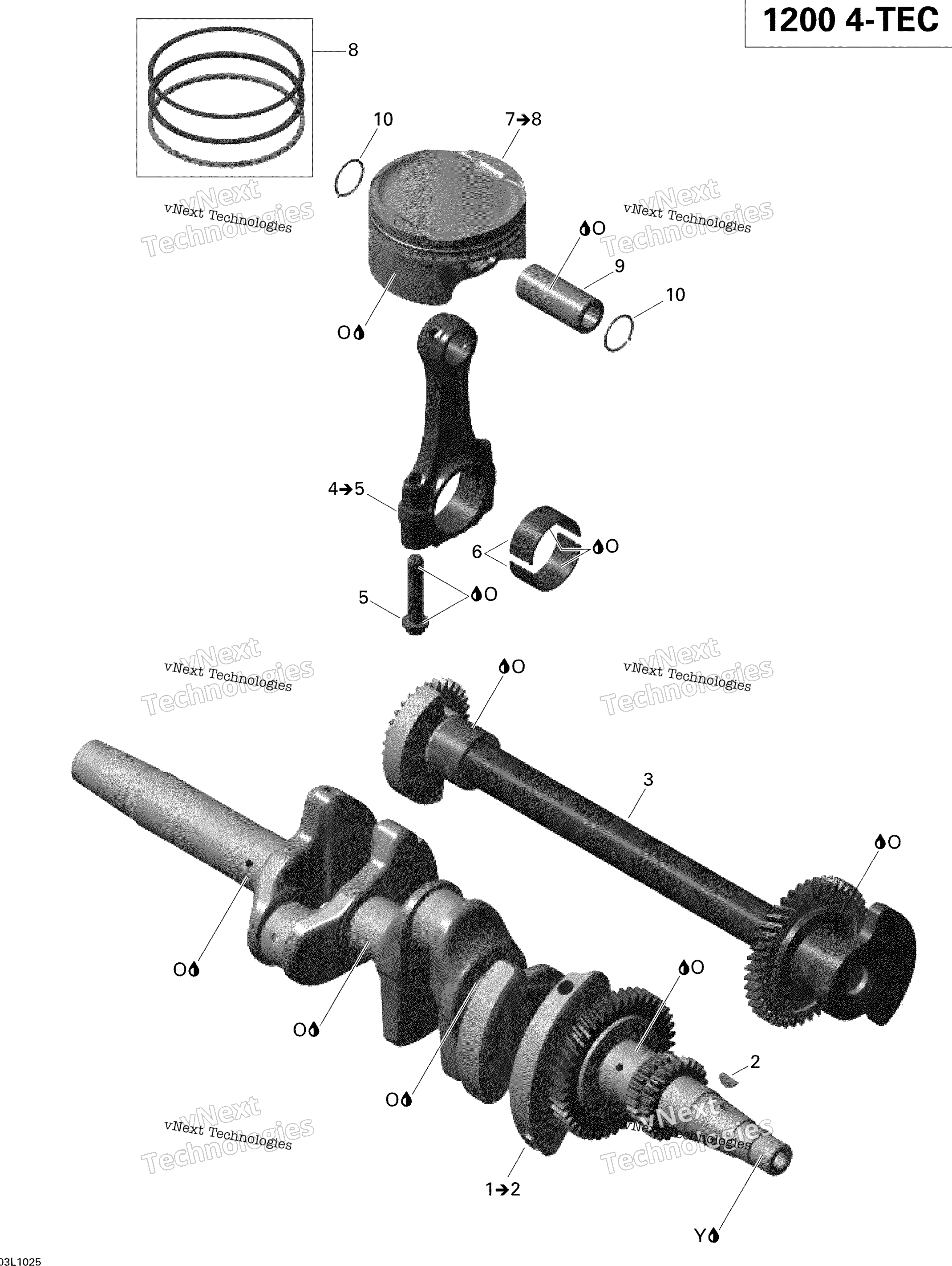 Коленчатый вал And Pistons