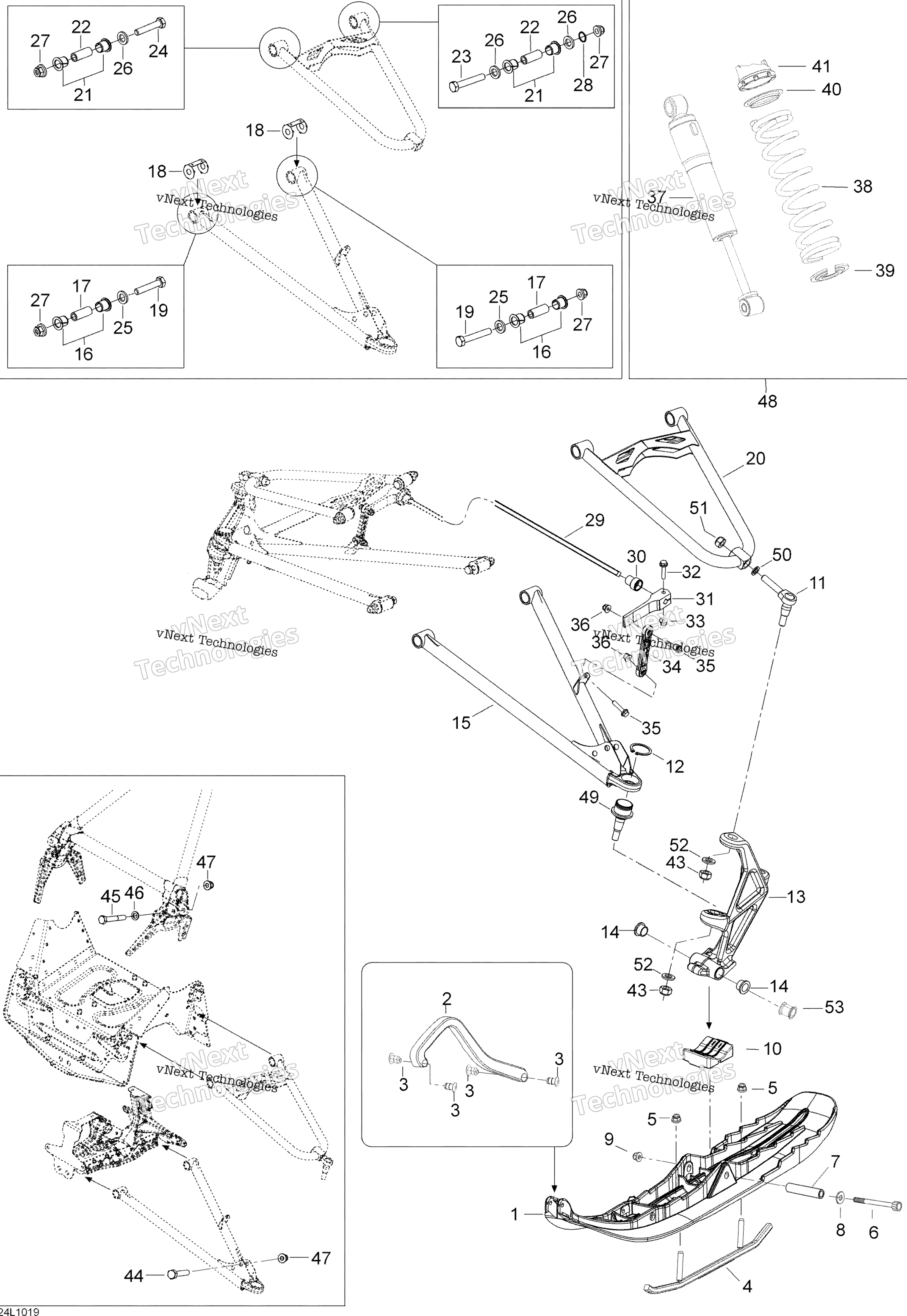 Передняя часть Suspension And Ski Europe