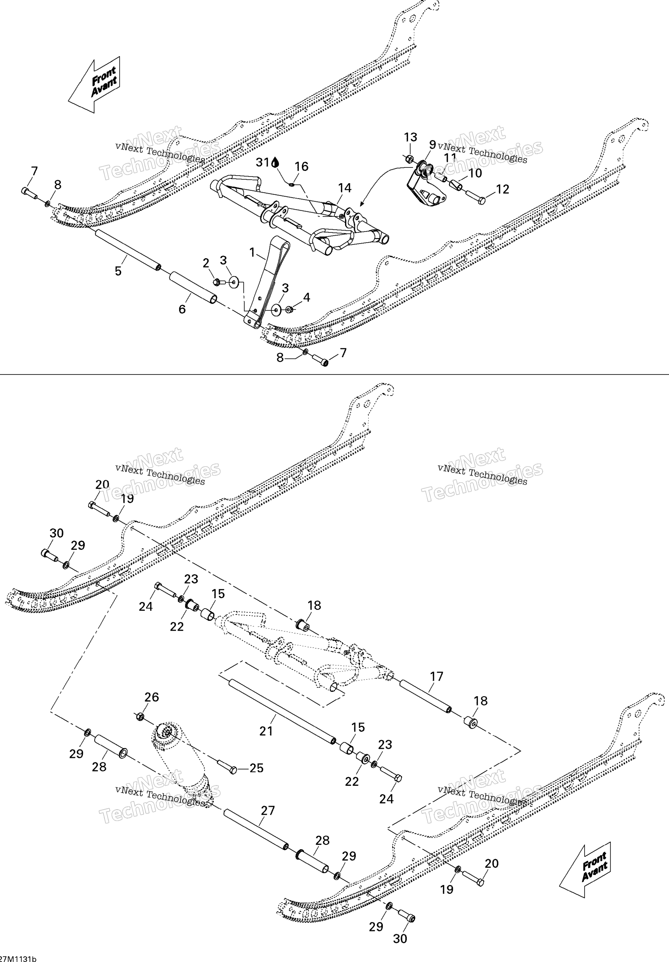 Передняя часть Arm Lt 154"
