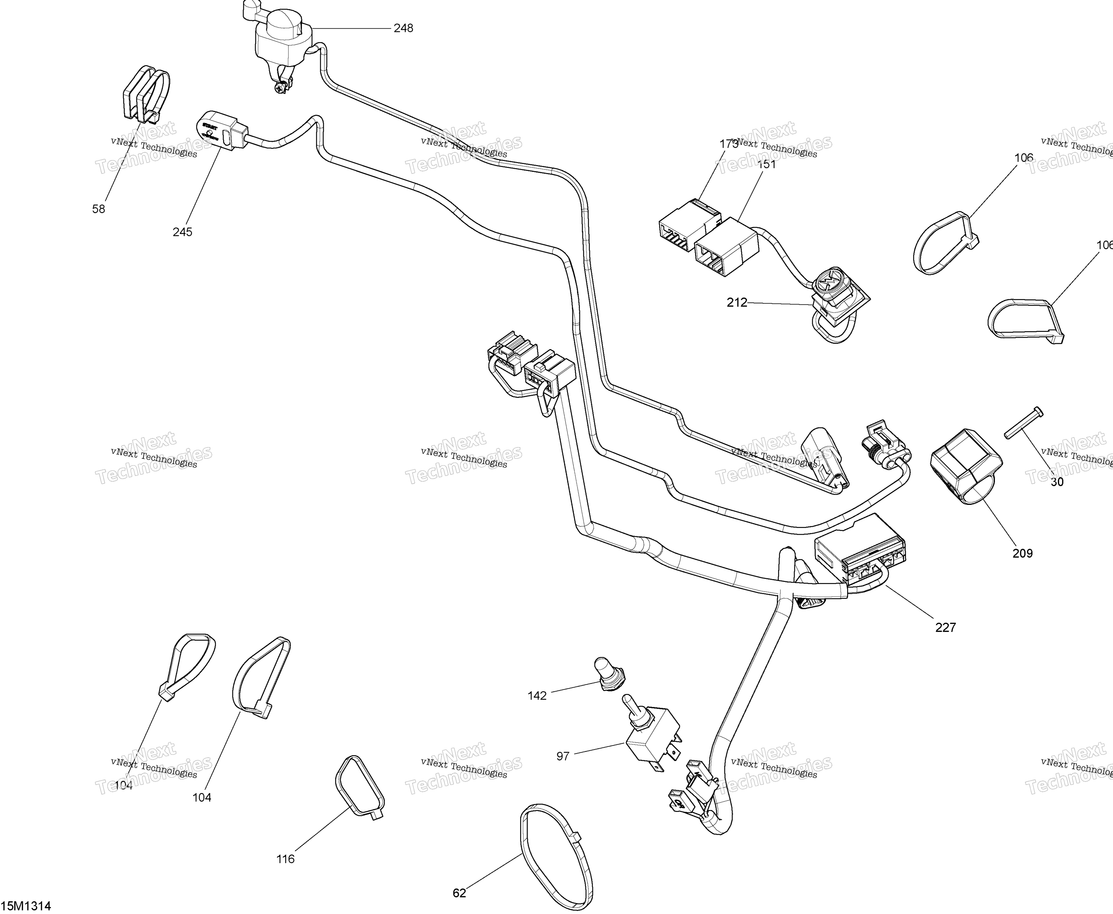 Рулевое управление Wiring Harness
