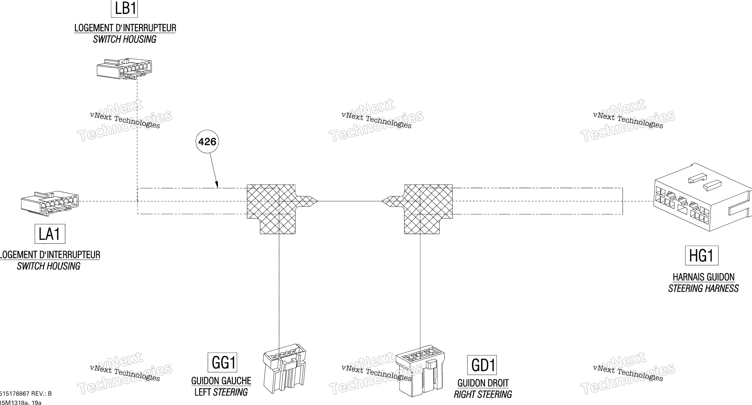Рулевое управление Wiring Harness , Adrenaline