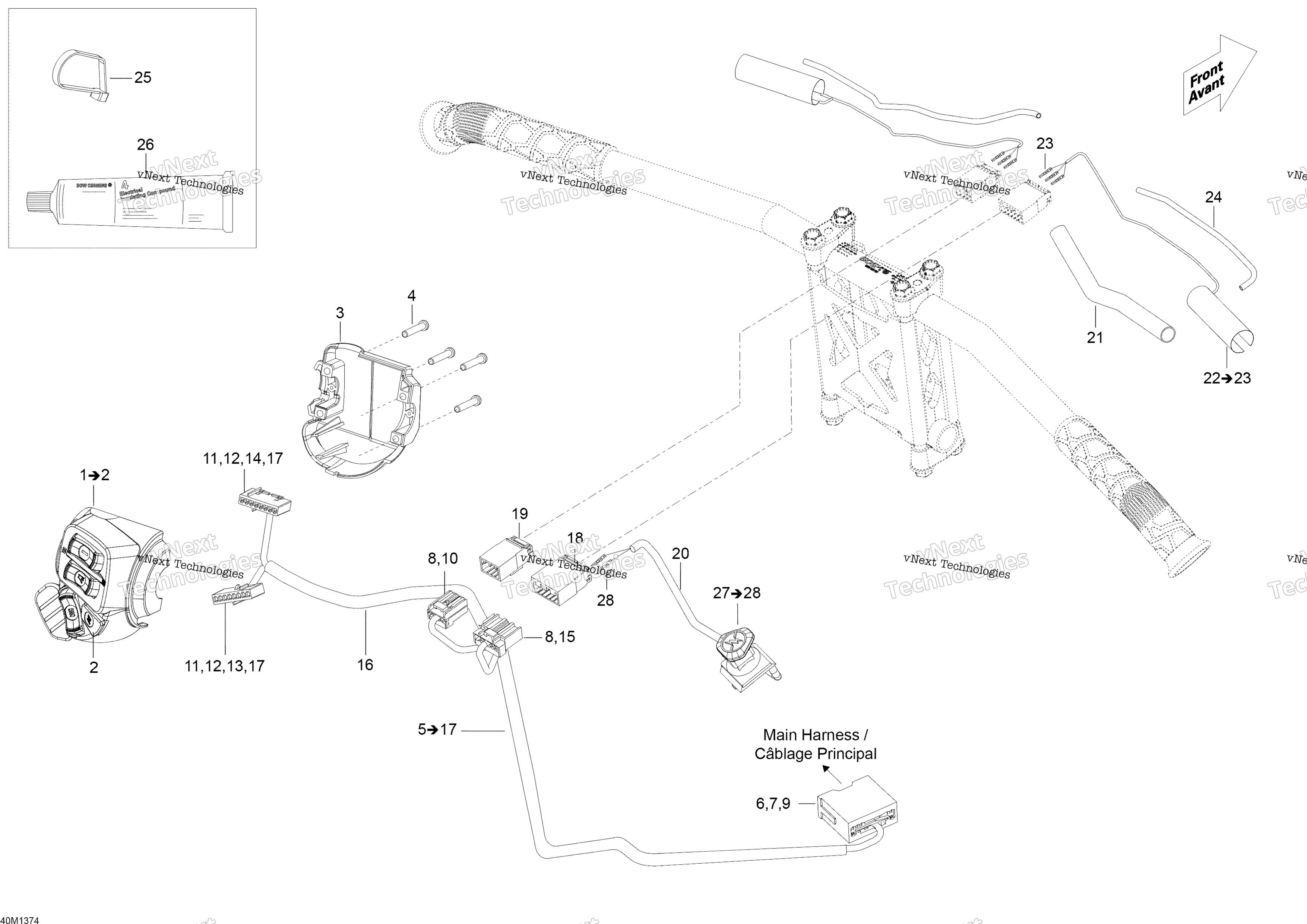 Рулевое управление Wiring Harness