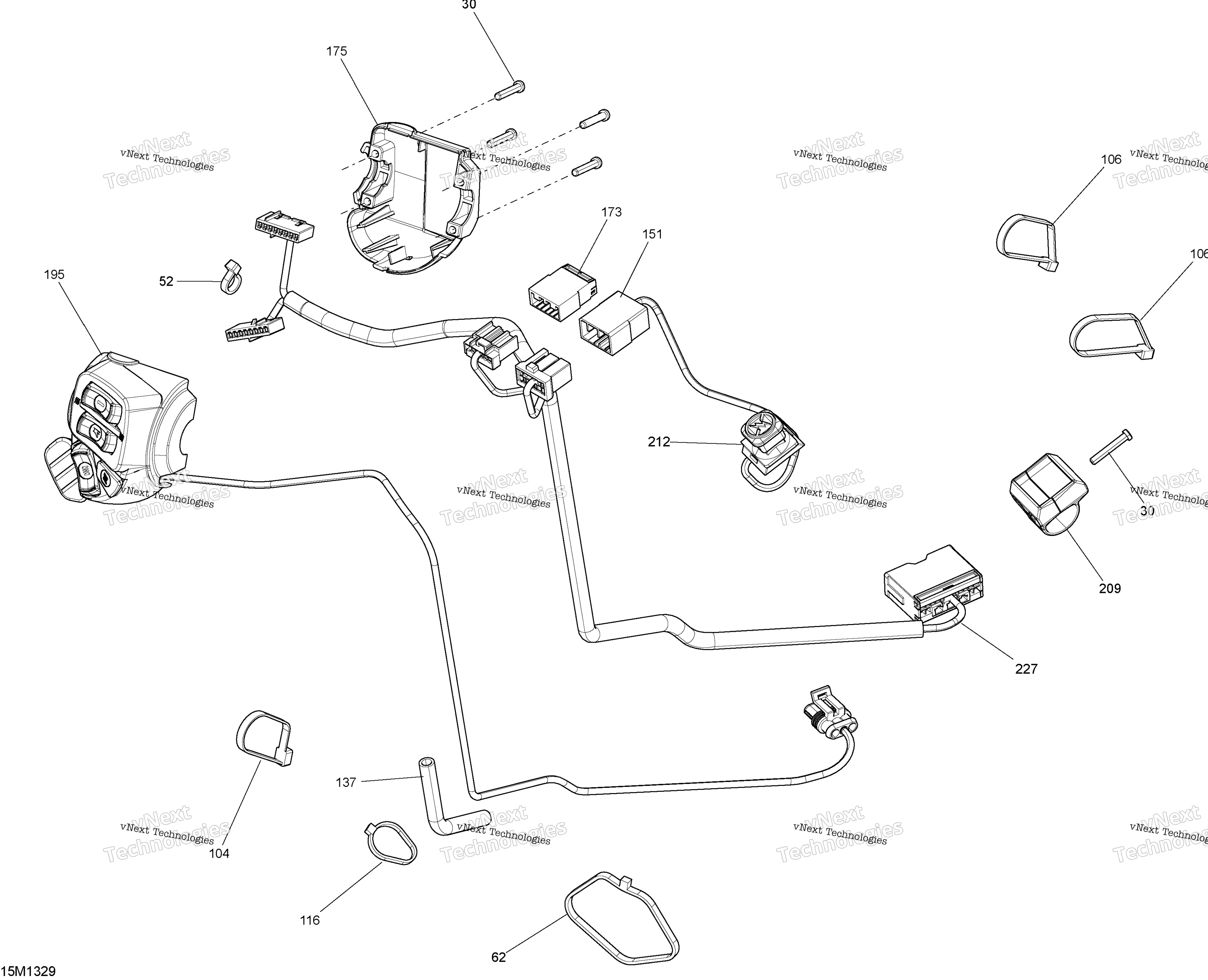 Рулевое управление Wiring Harness