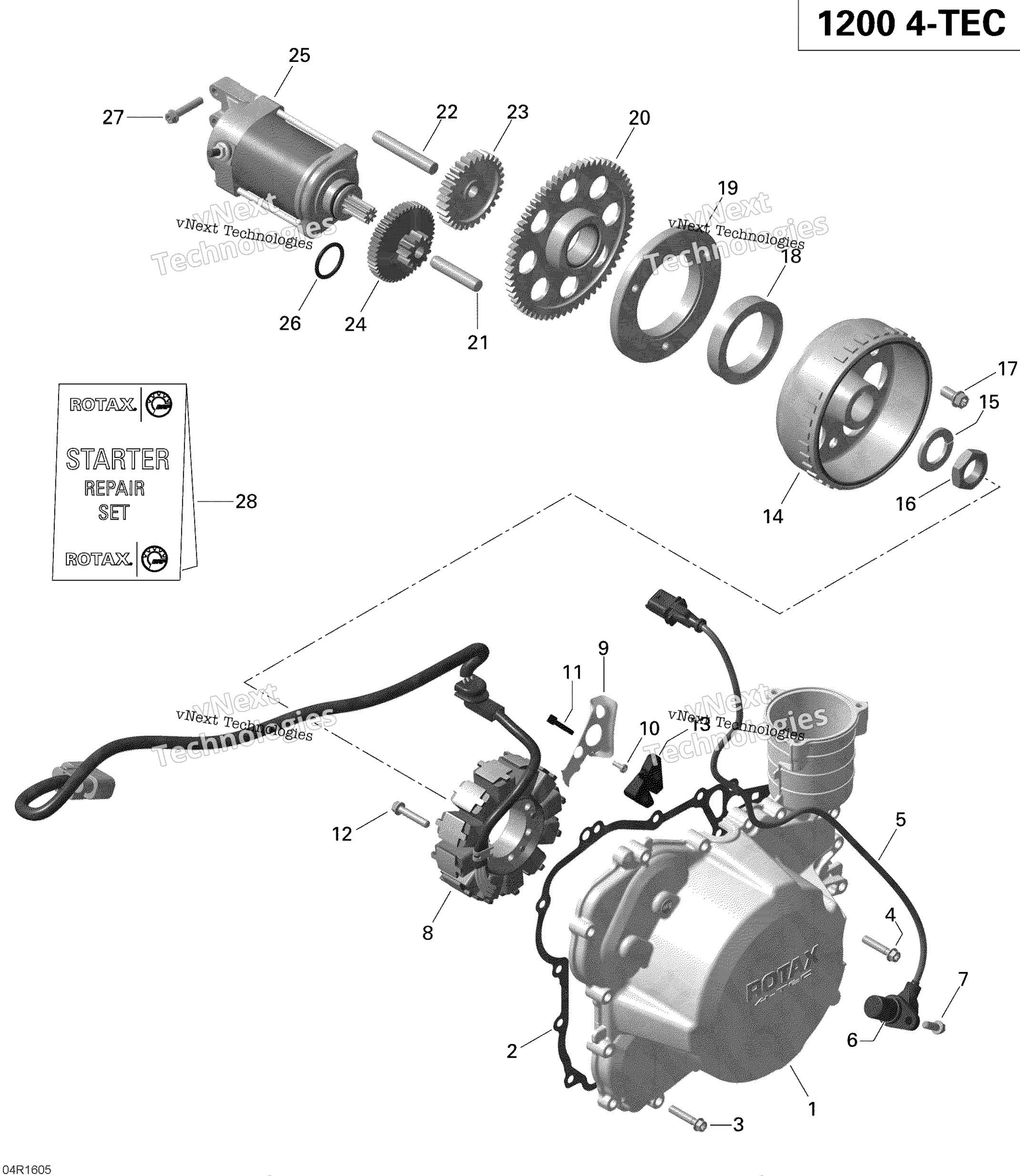 Магнето And Electric Starter - 1200Itc 4-Tec