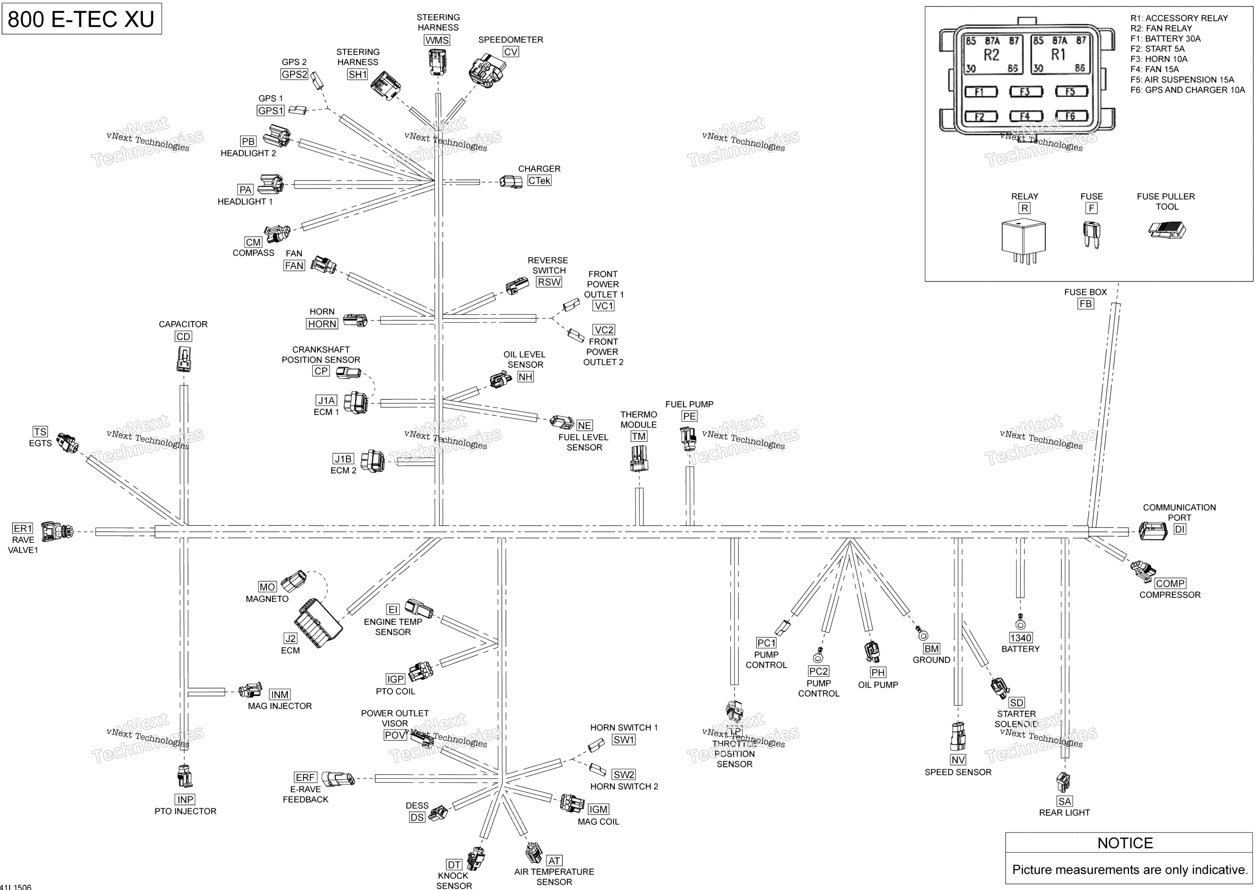 Электрооборудование Harness - 800 E-Tec