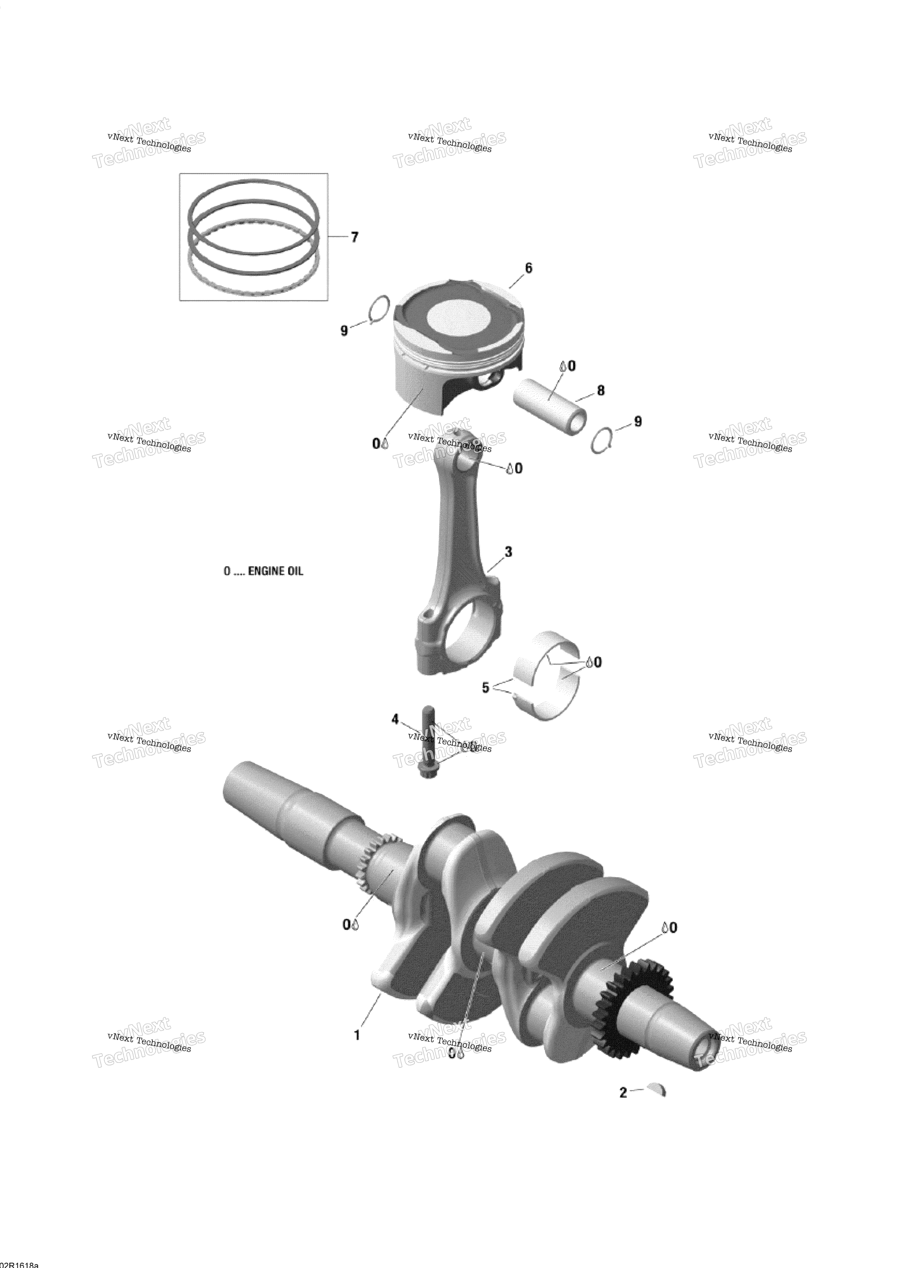 Коленчатый вал And Pistons - 600 Ace