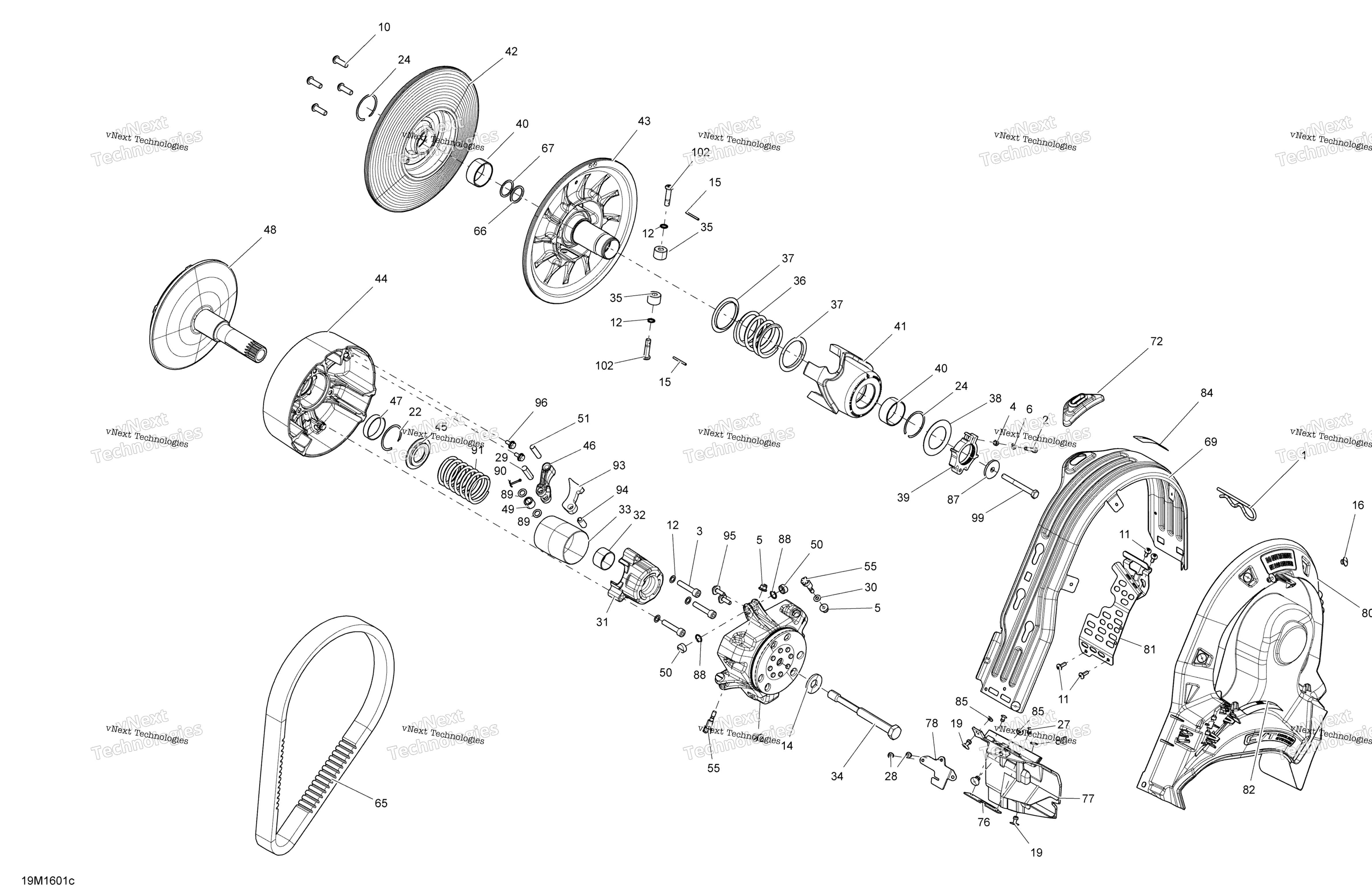 Шкив System - 600 Carb