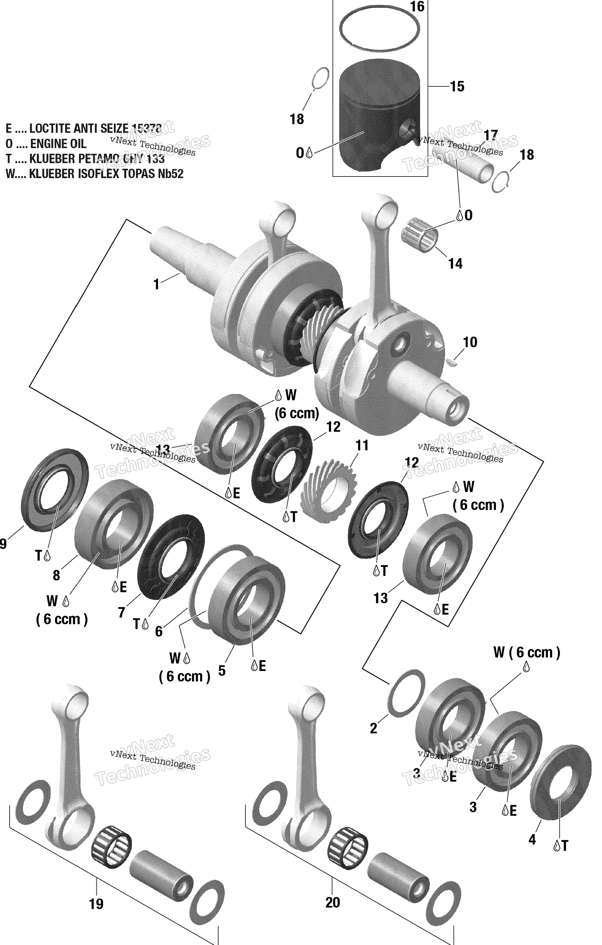 Коленчатый вал And Pistons