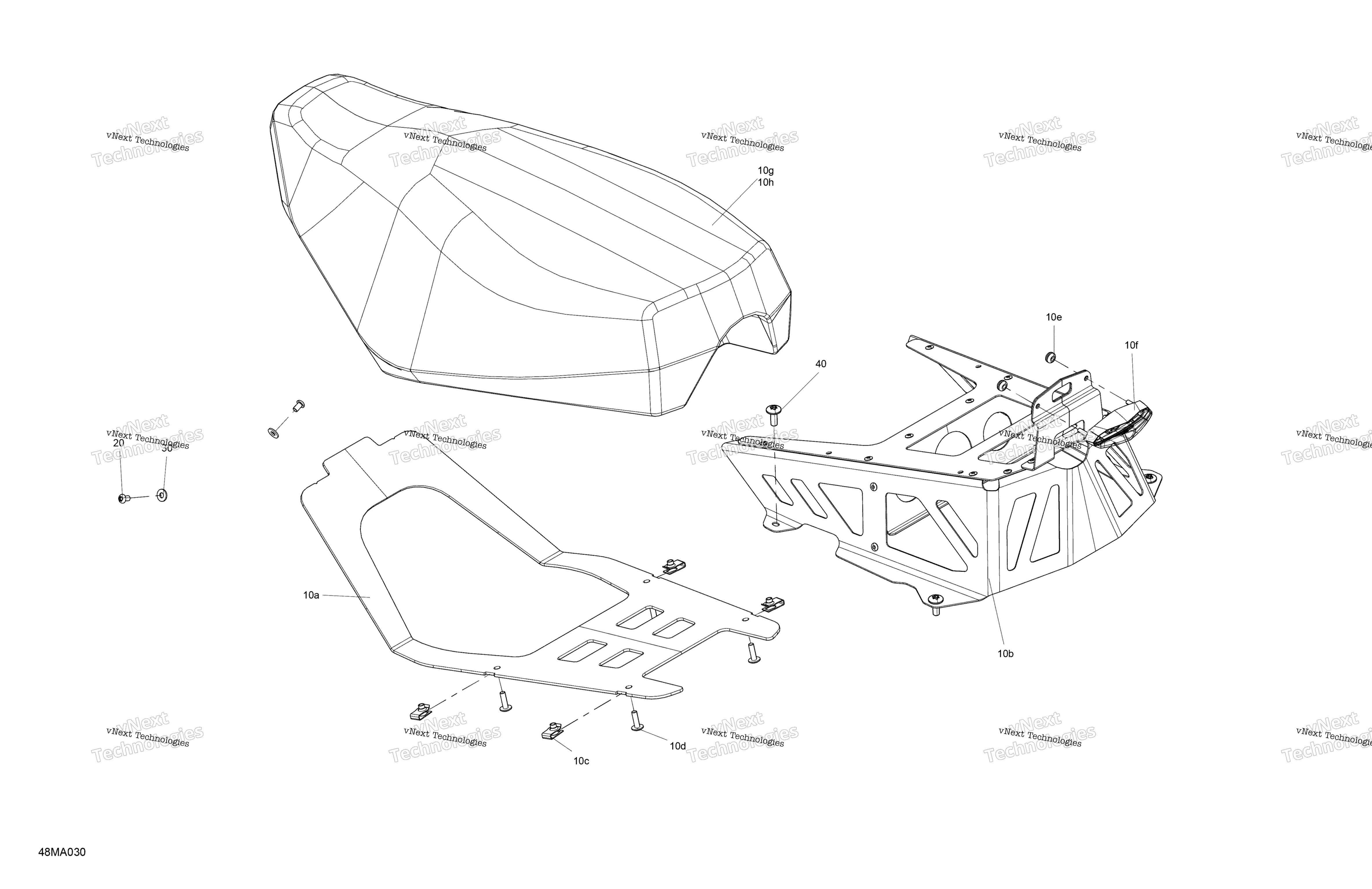 кузов сиденье Racing Sled