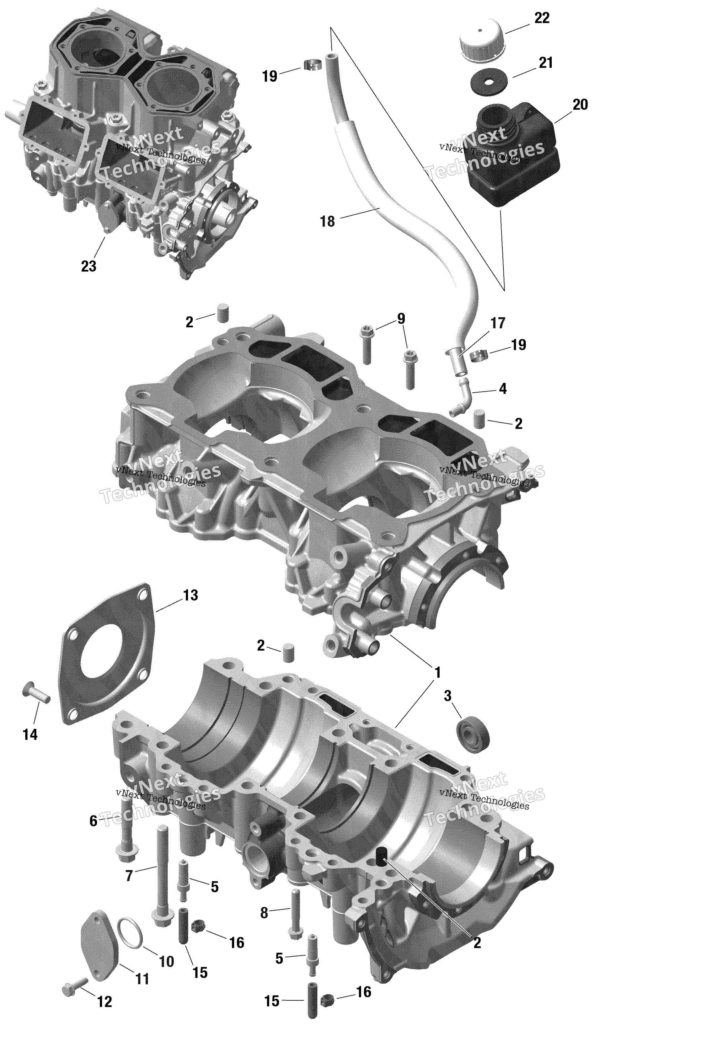 Rotax Crankcase