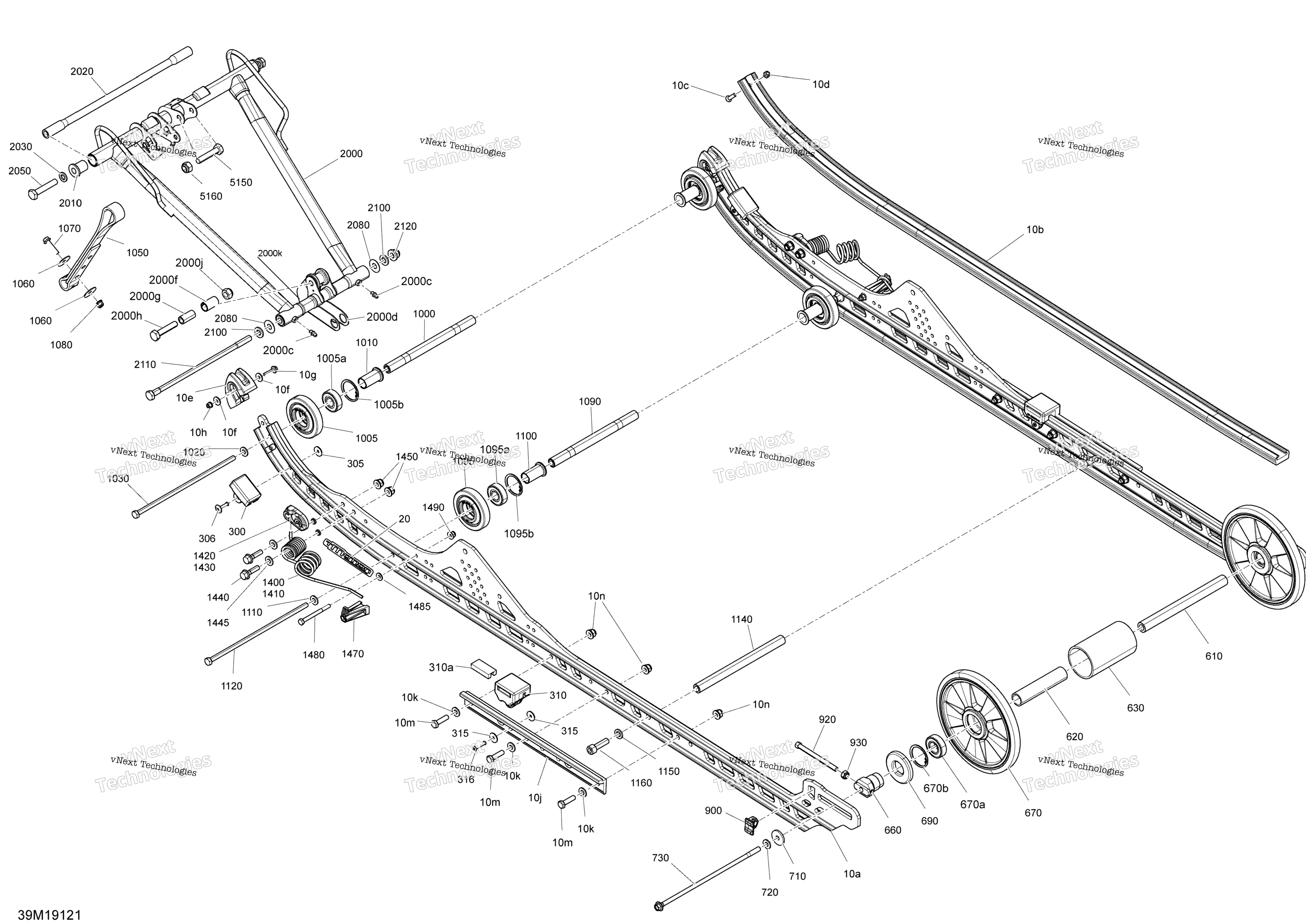 Задняя часть Suspension - Lower Section - X 175 Model