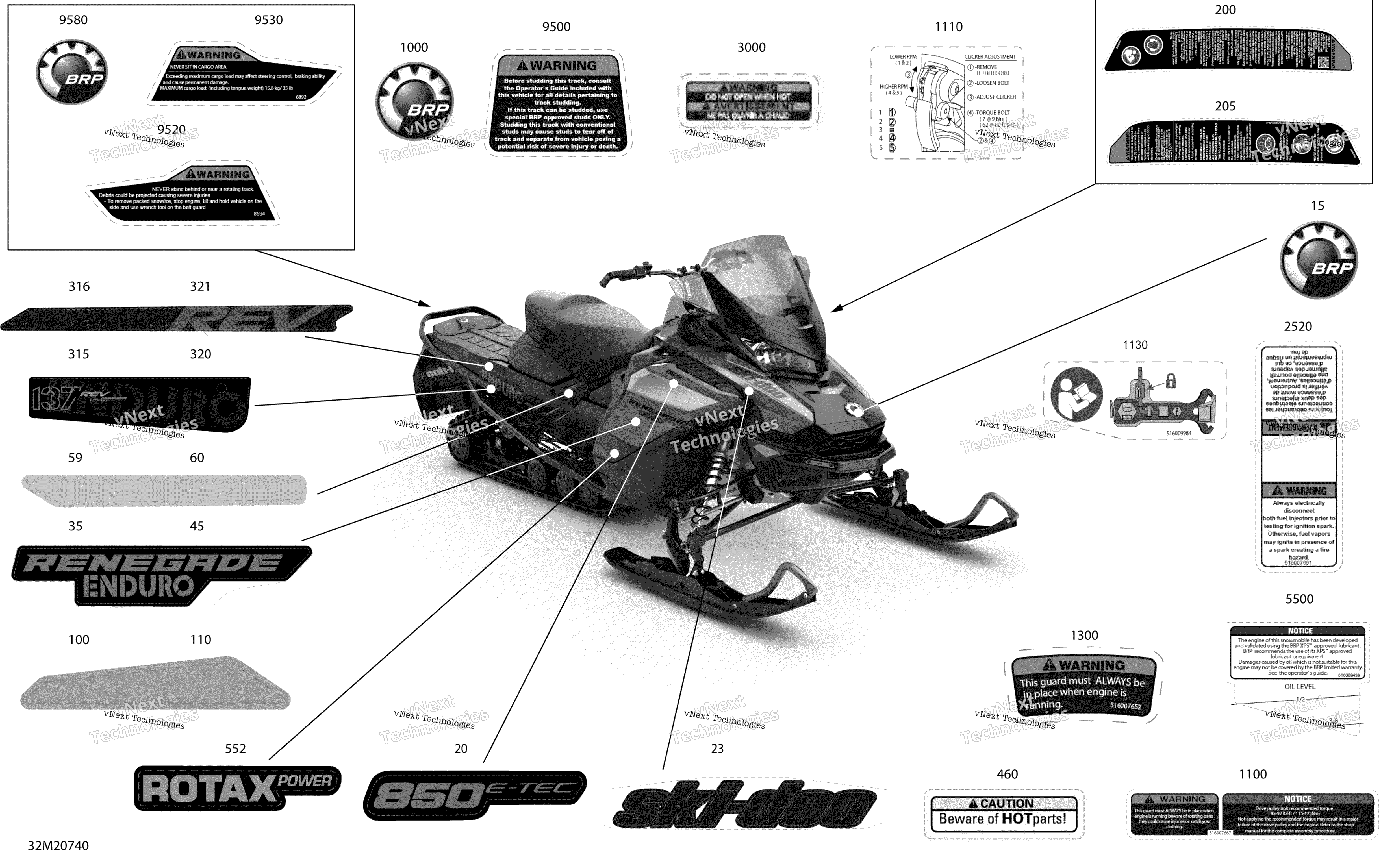 кузов наклейки Enduro