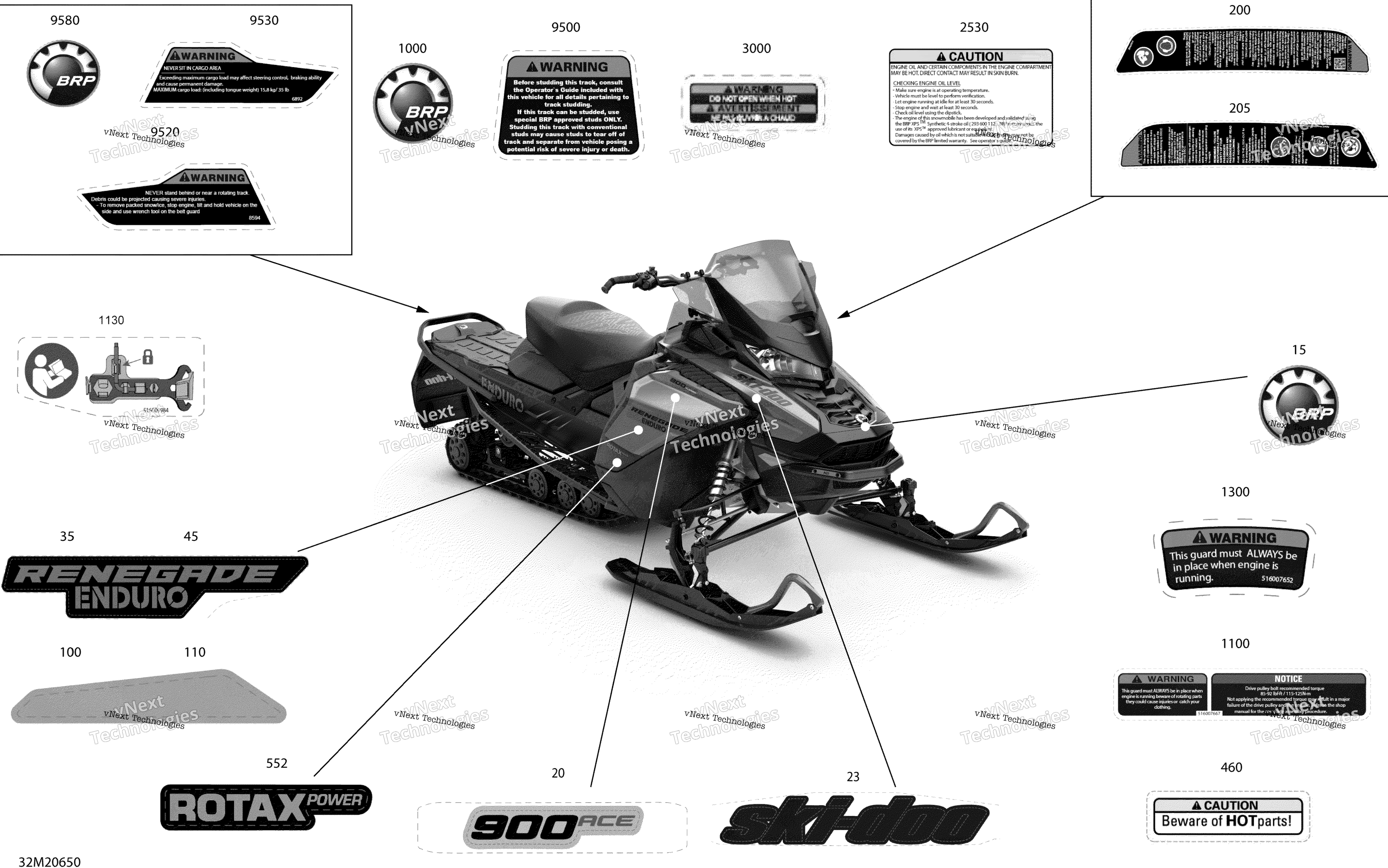 кузов наклейки Enduro