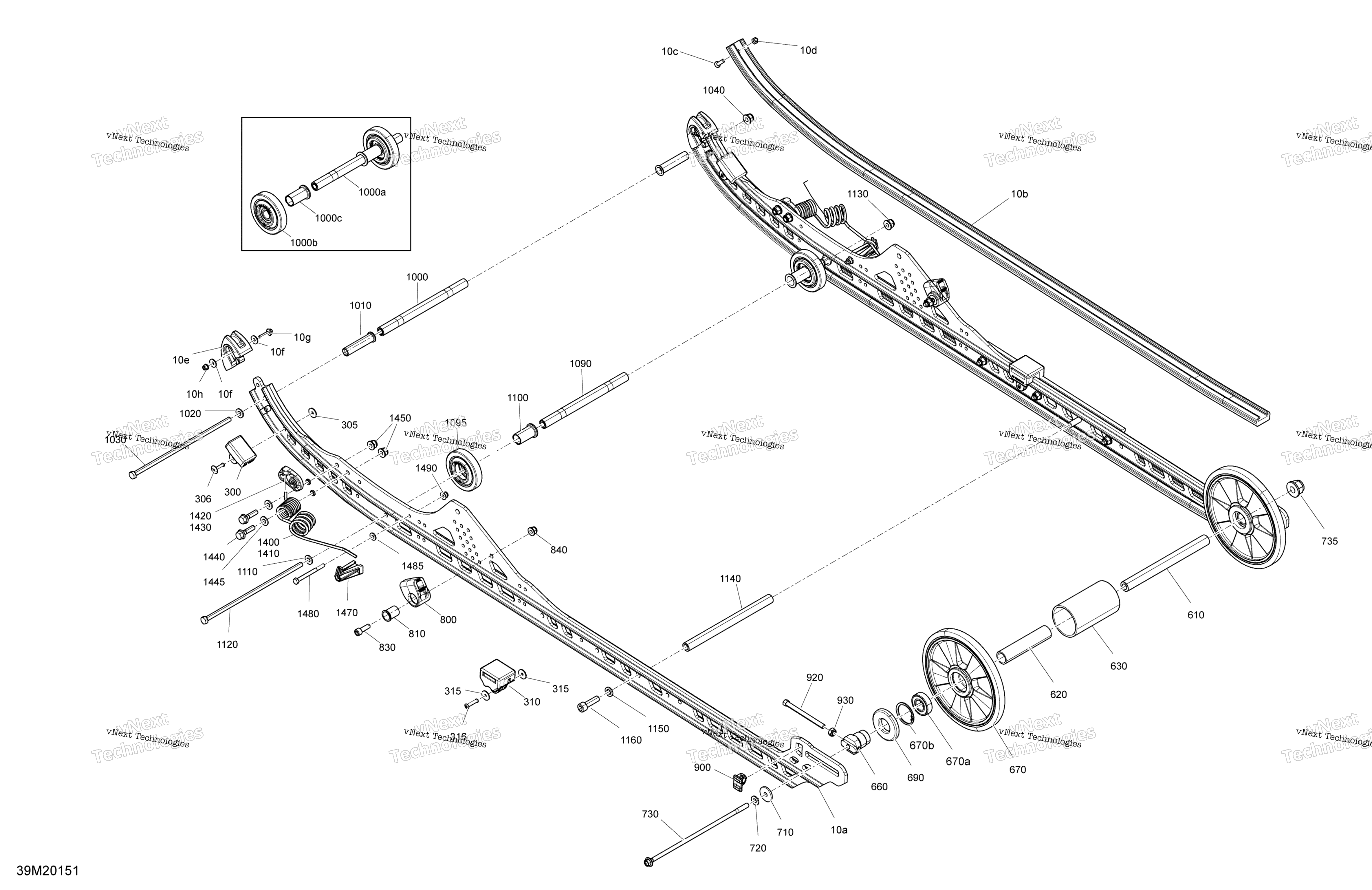 Подвеска, задняя - Lower Section - Except Model 146"