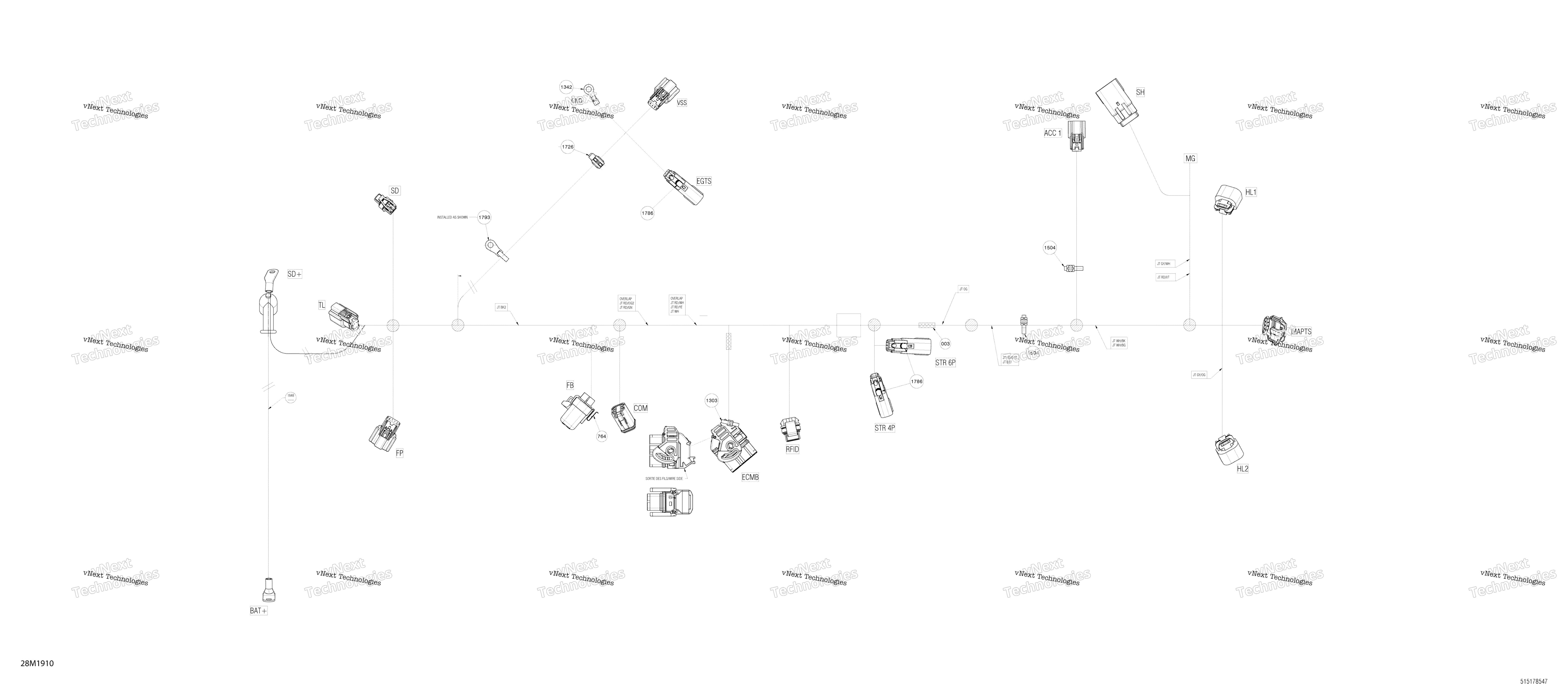 Основной Harness - 515178550 - Manual Start