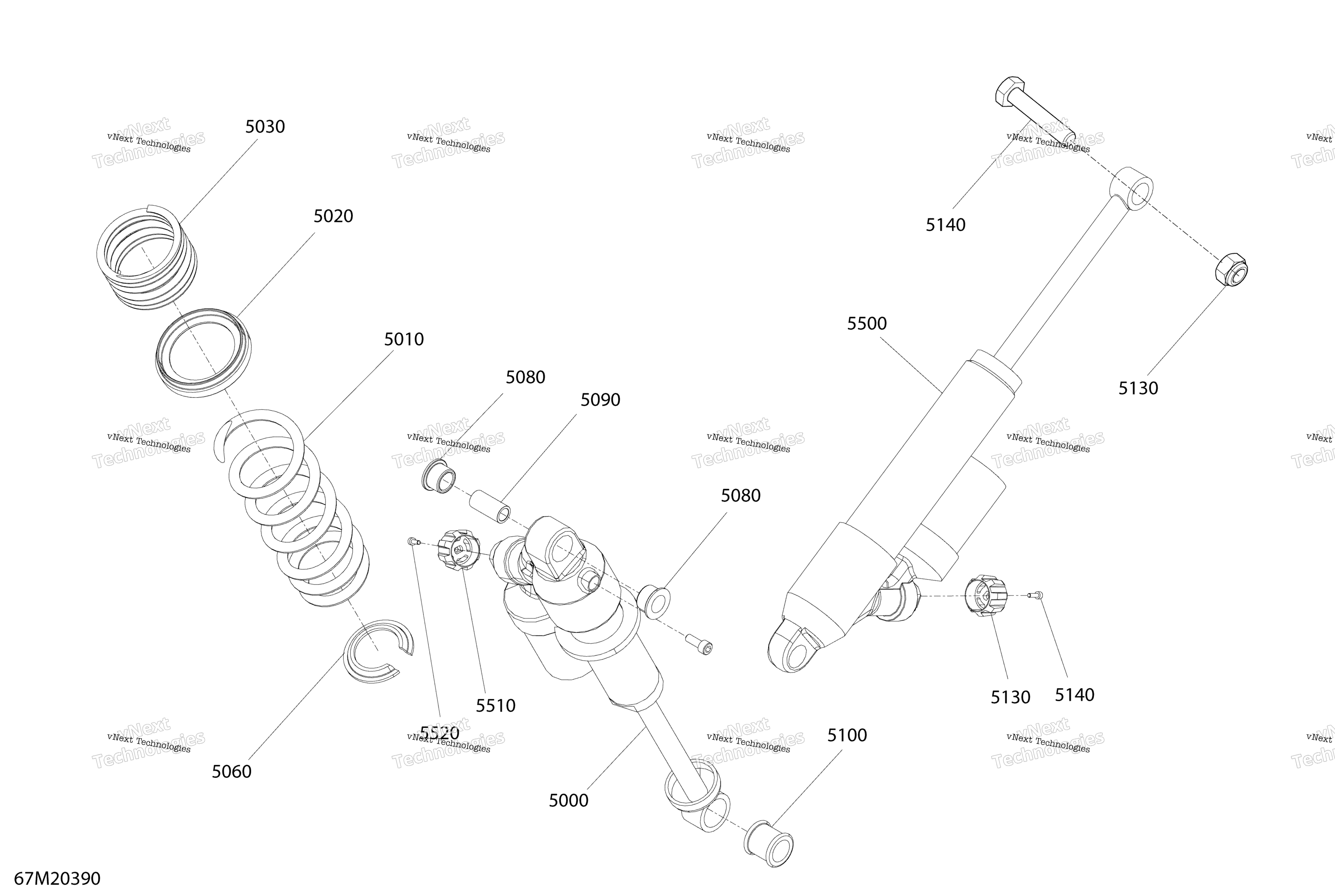 Подвеска, задняя - Shocks - X