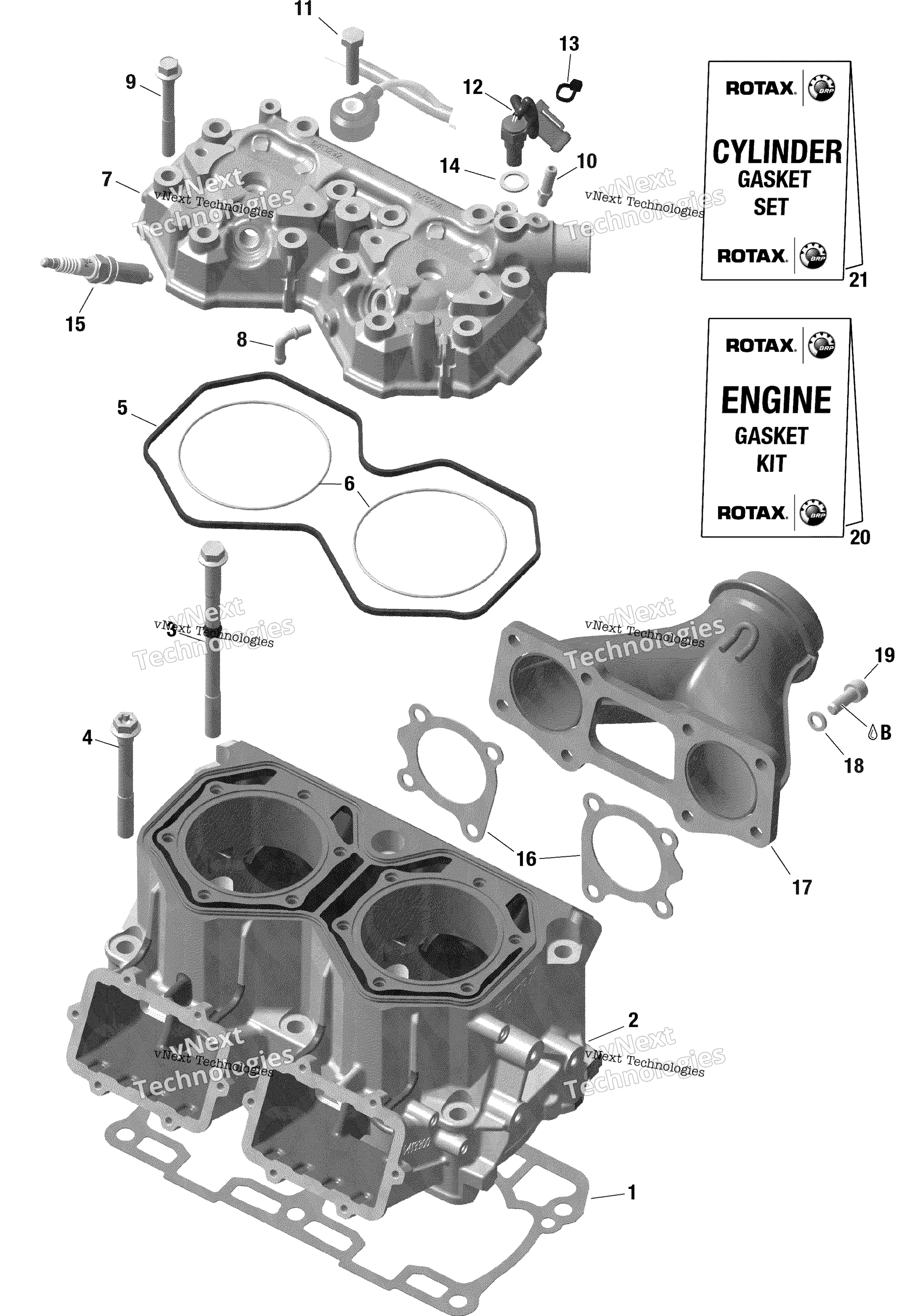 Двигатель - Cylinder And Cylinder Head - 849