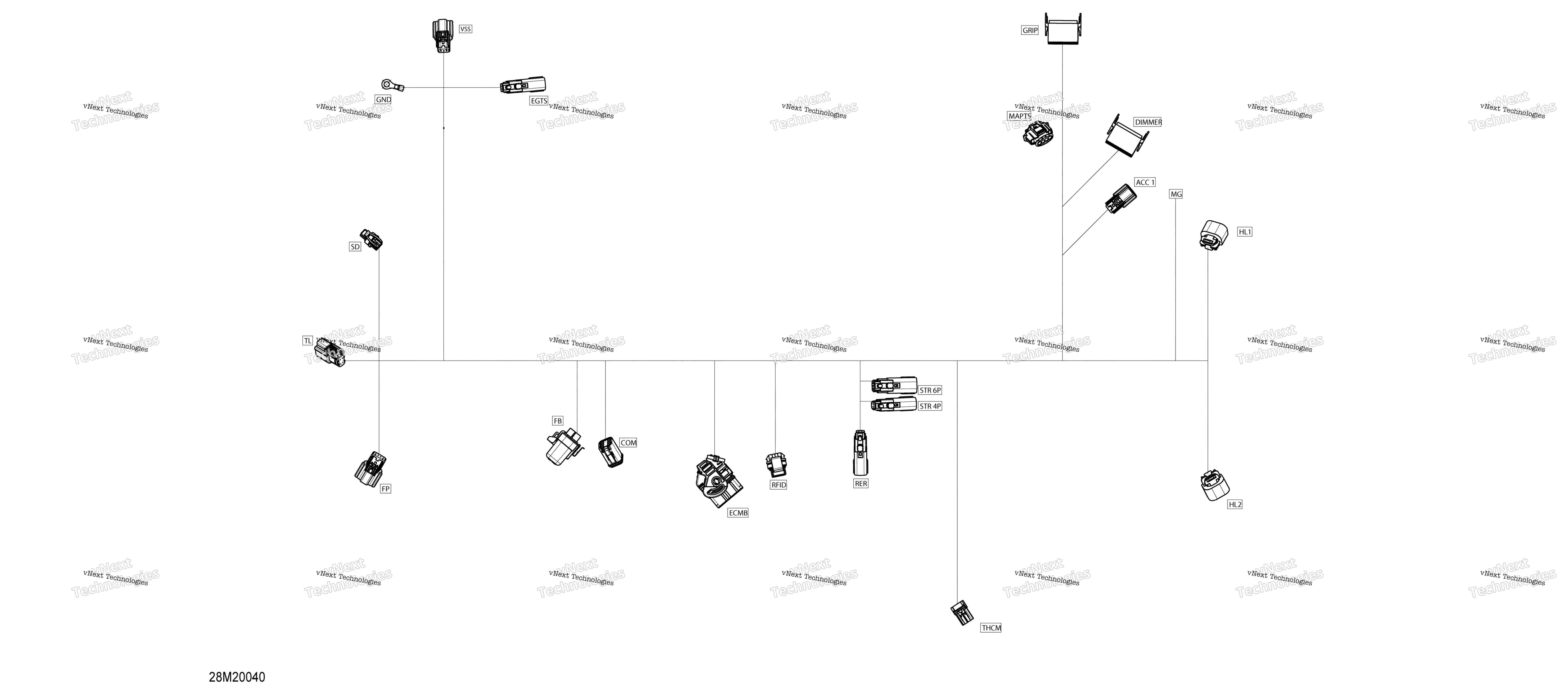 Электрооборудование - Main Harness - 515178606