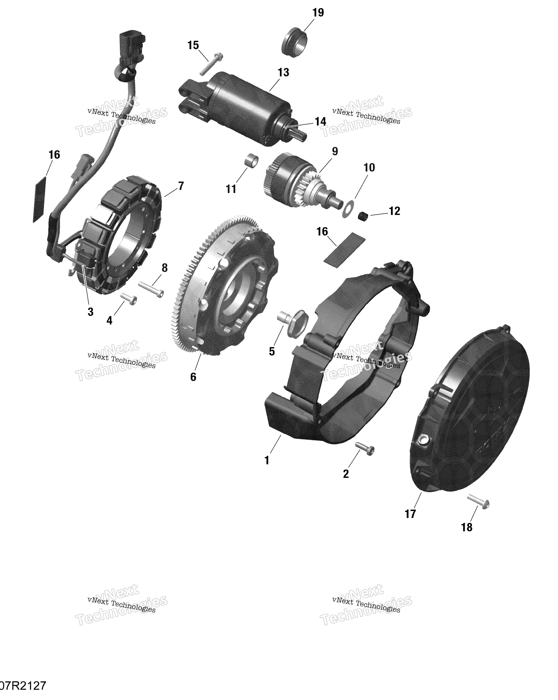 Rotax Magneto и Electric Starter Na