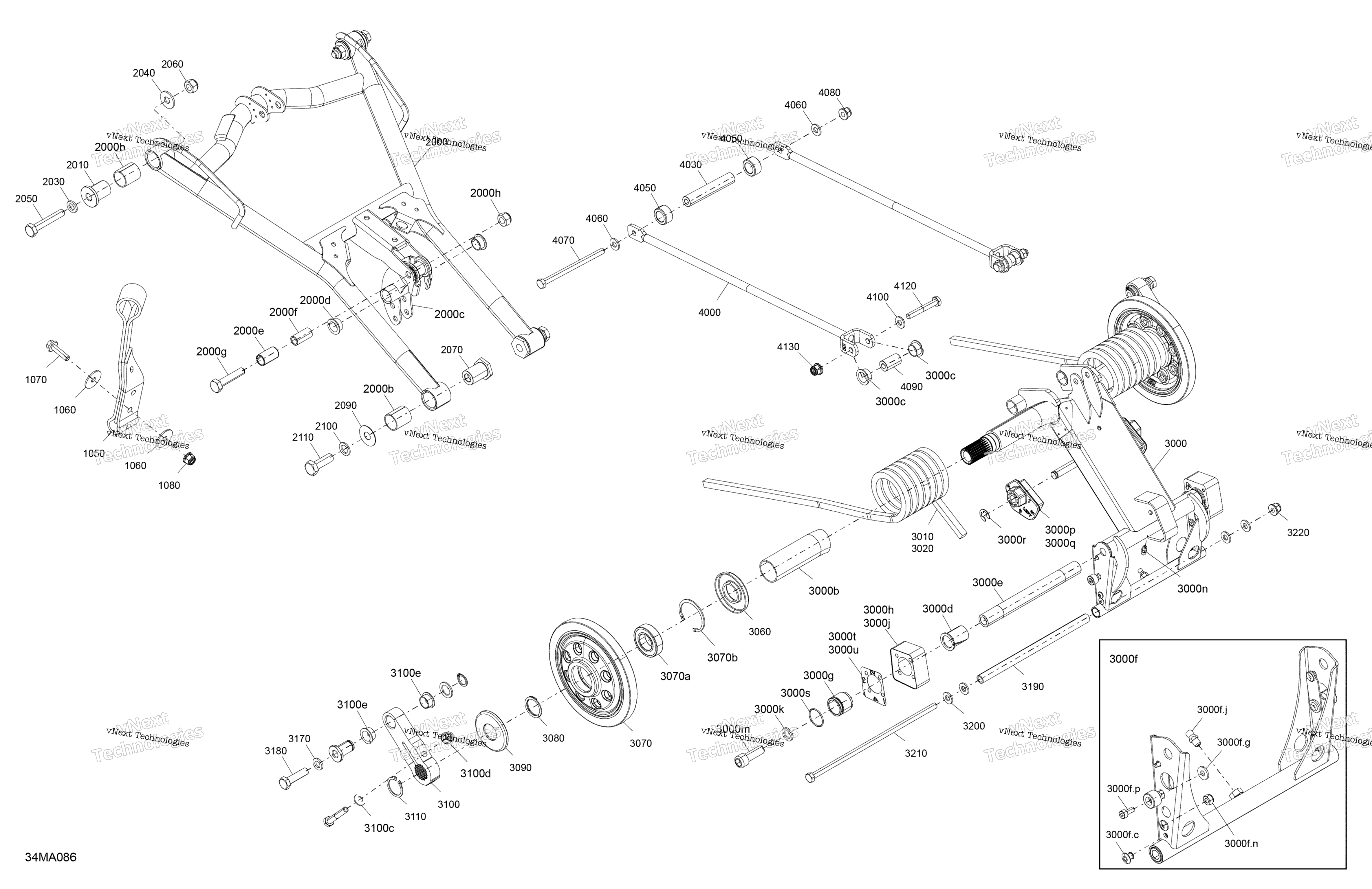 Подвеска - Rear - Upper Section - Ltd