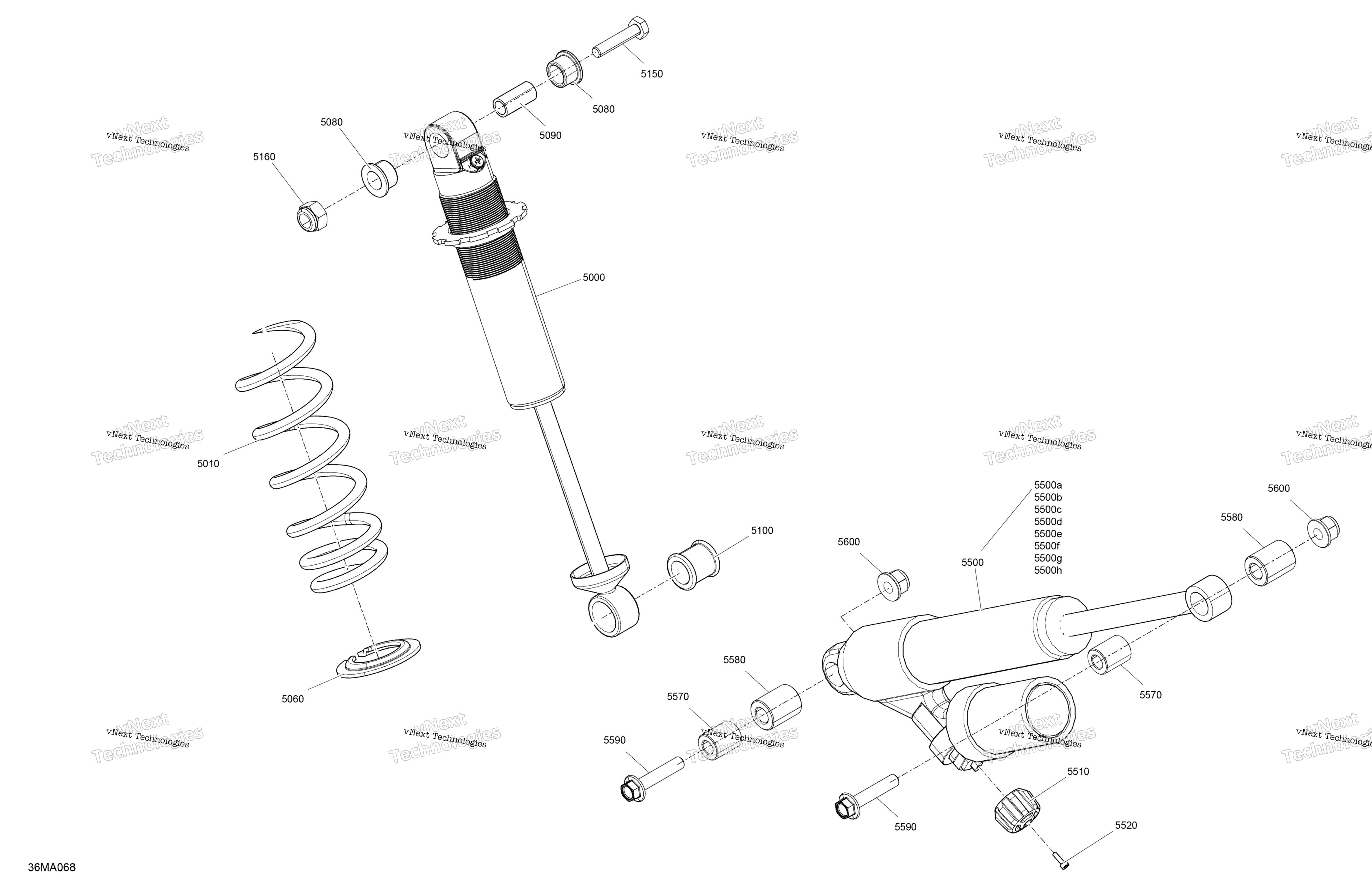 Подвеска - Rear Shocks - X