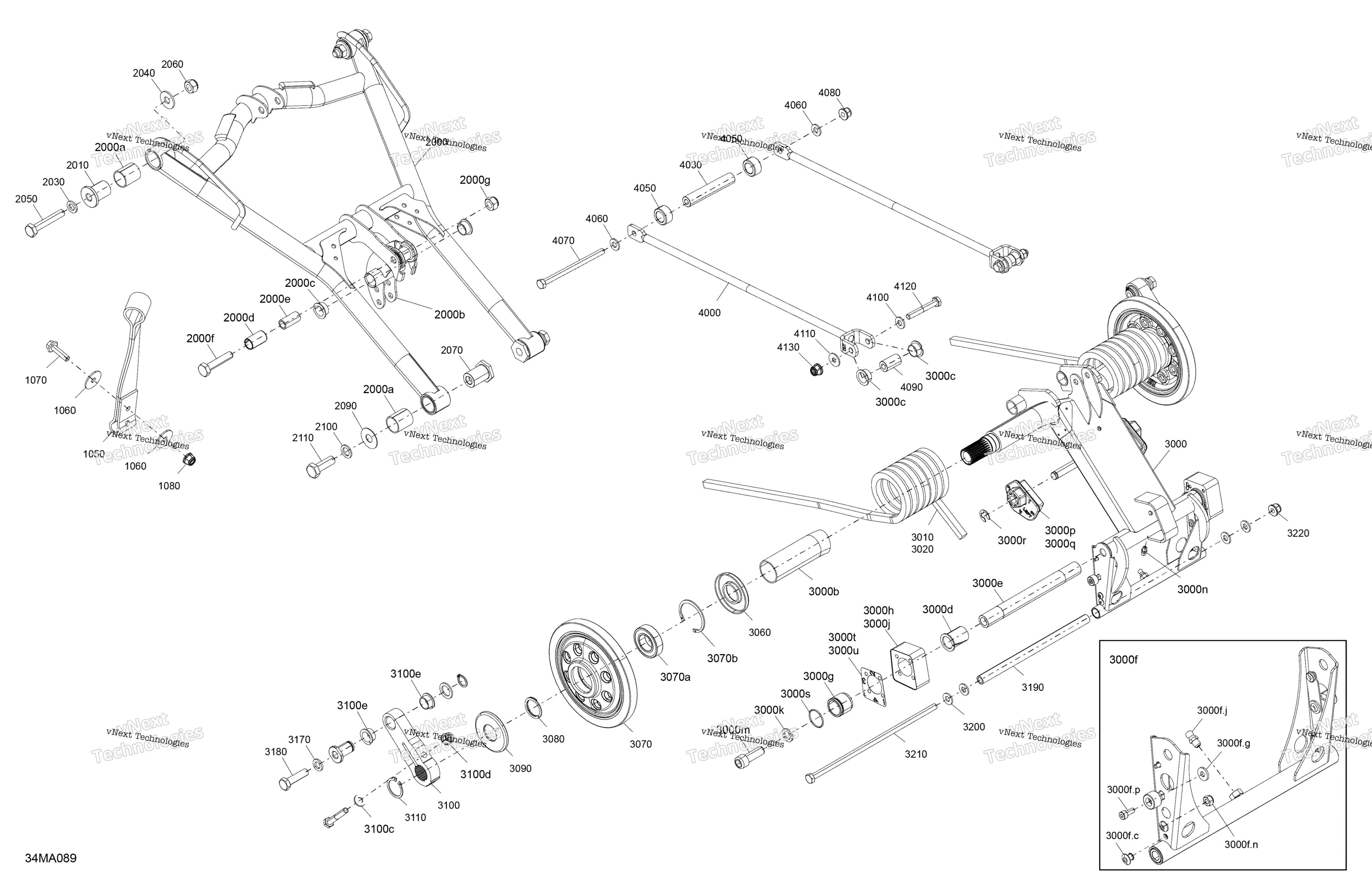 Подвеска - Rear - Upper Section - Enduro