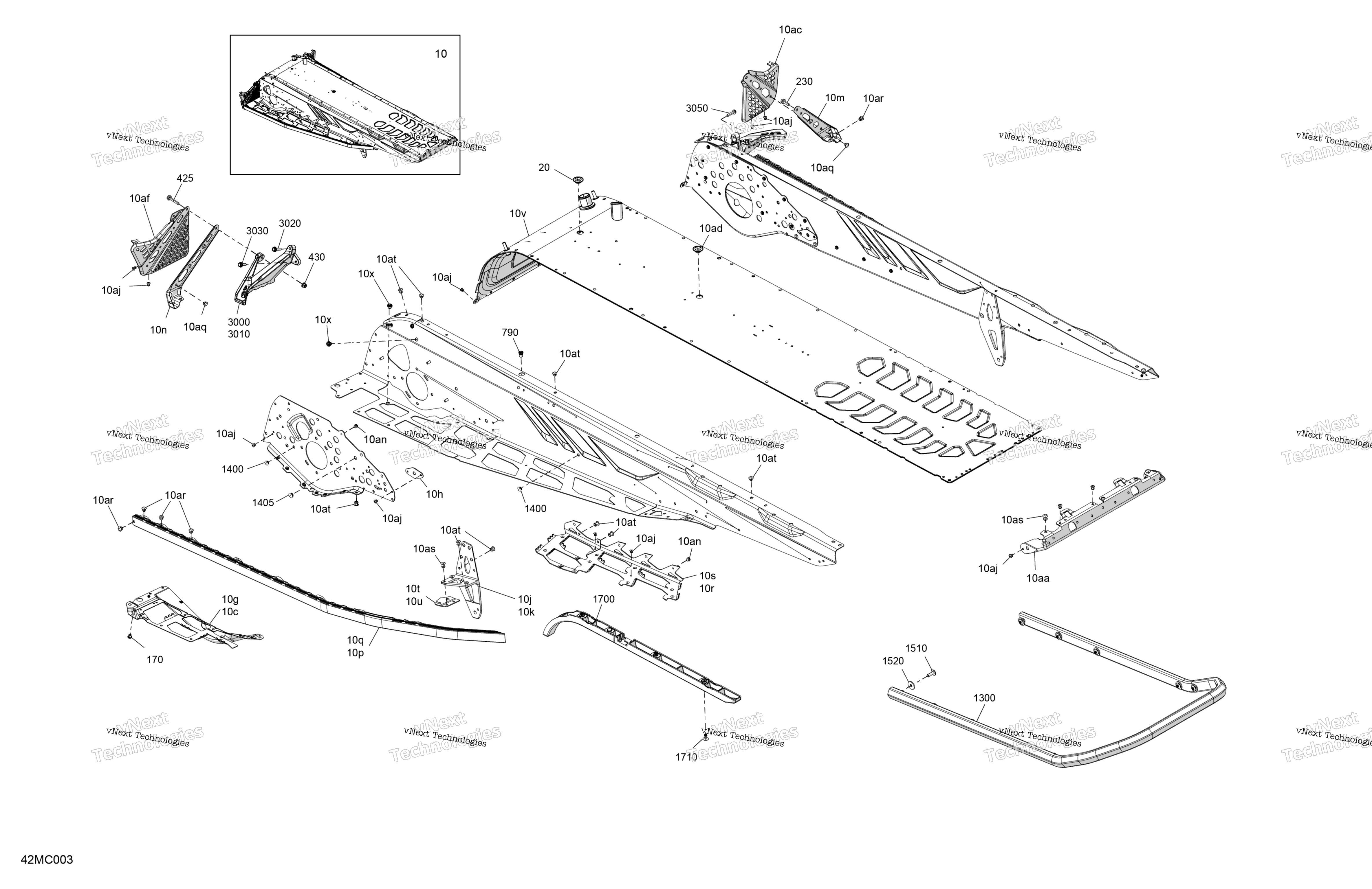 Рама - System - Rear Section
