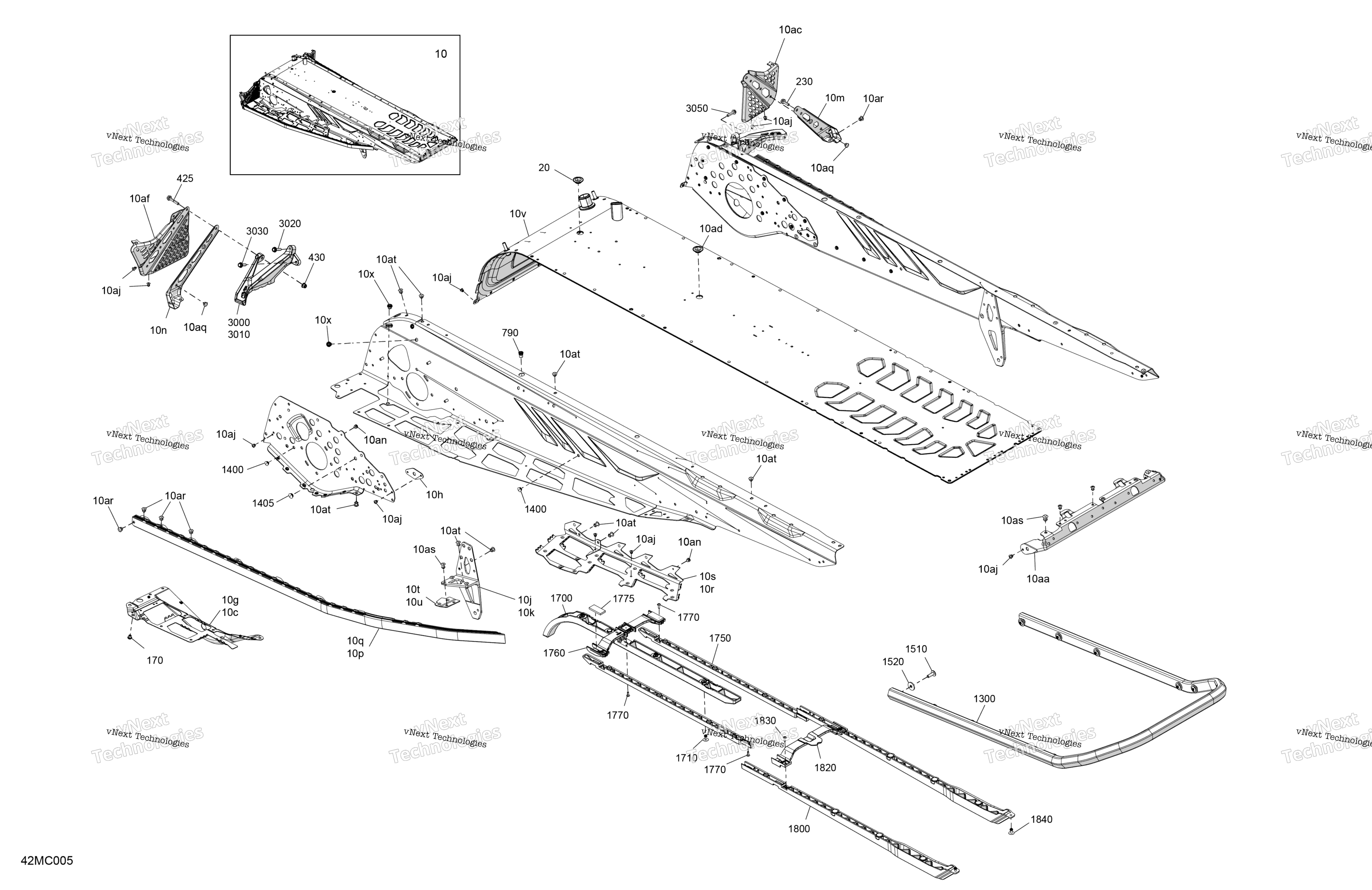 Рама - System - Rear Section