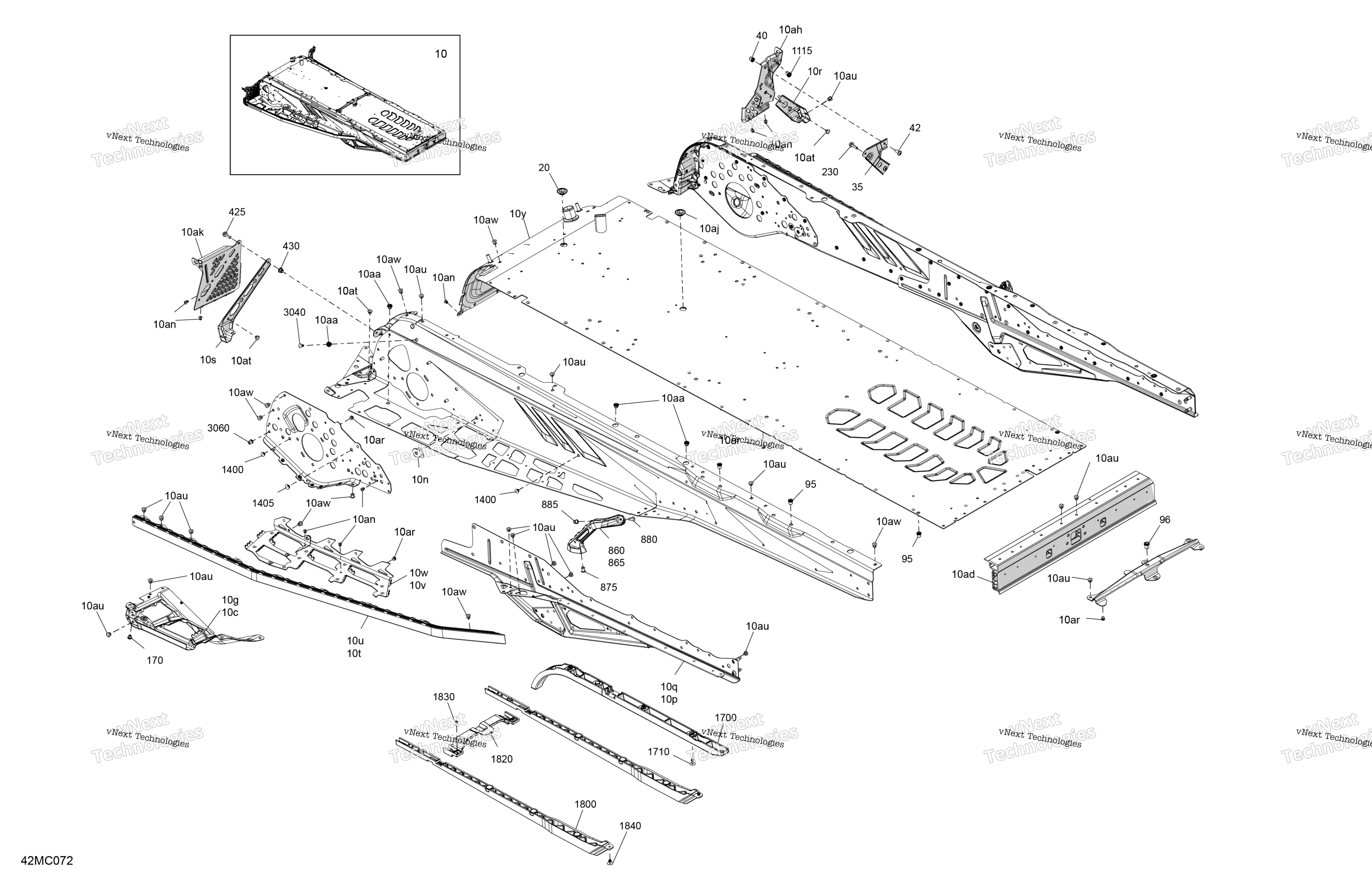 Рама - System - Rear Section
