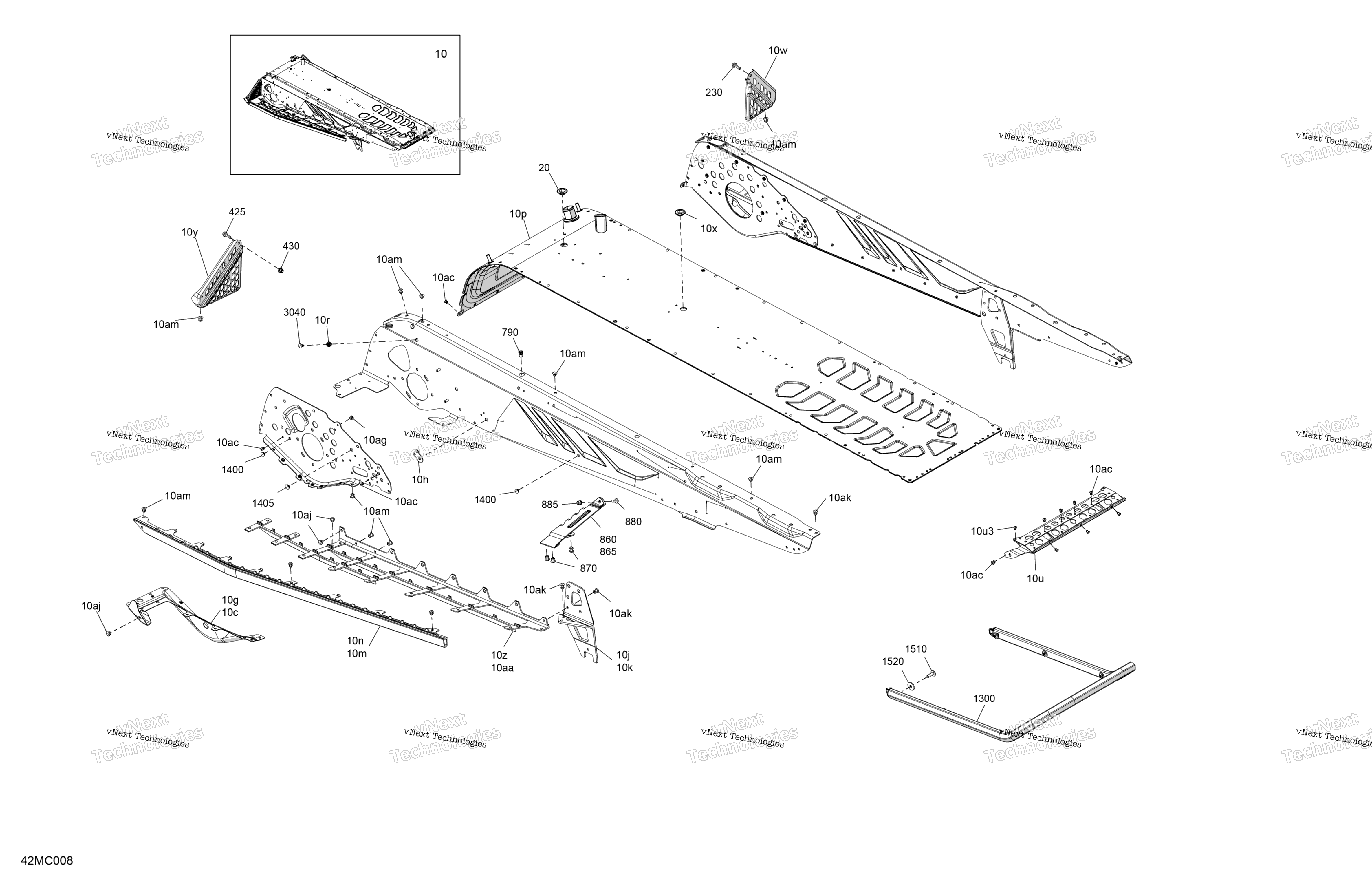 Рама - System - Rear Section