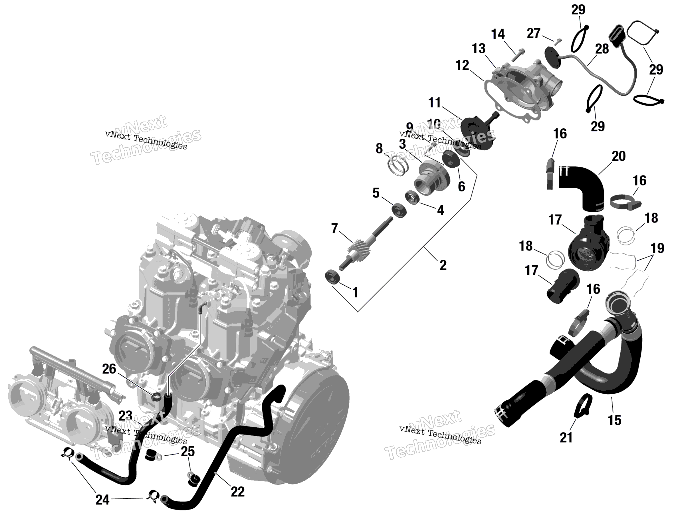 Rotax двигатель охлаждение