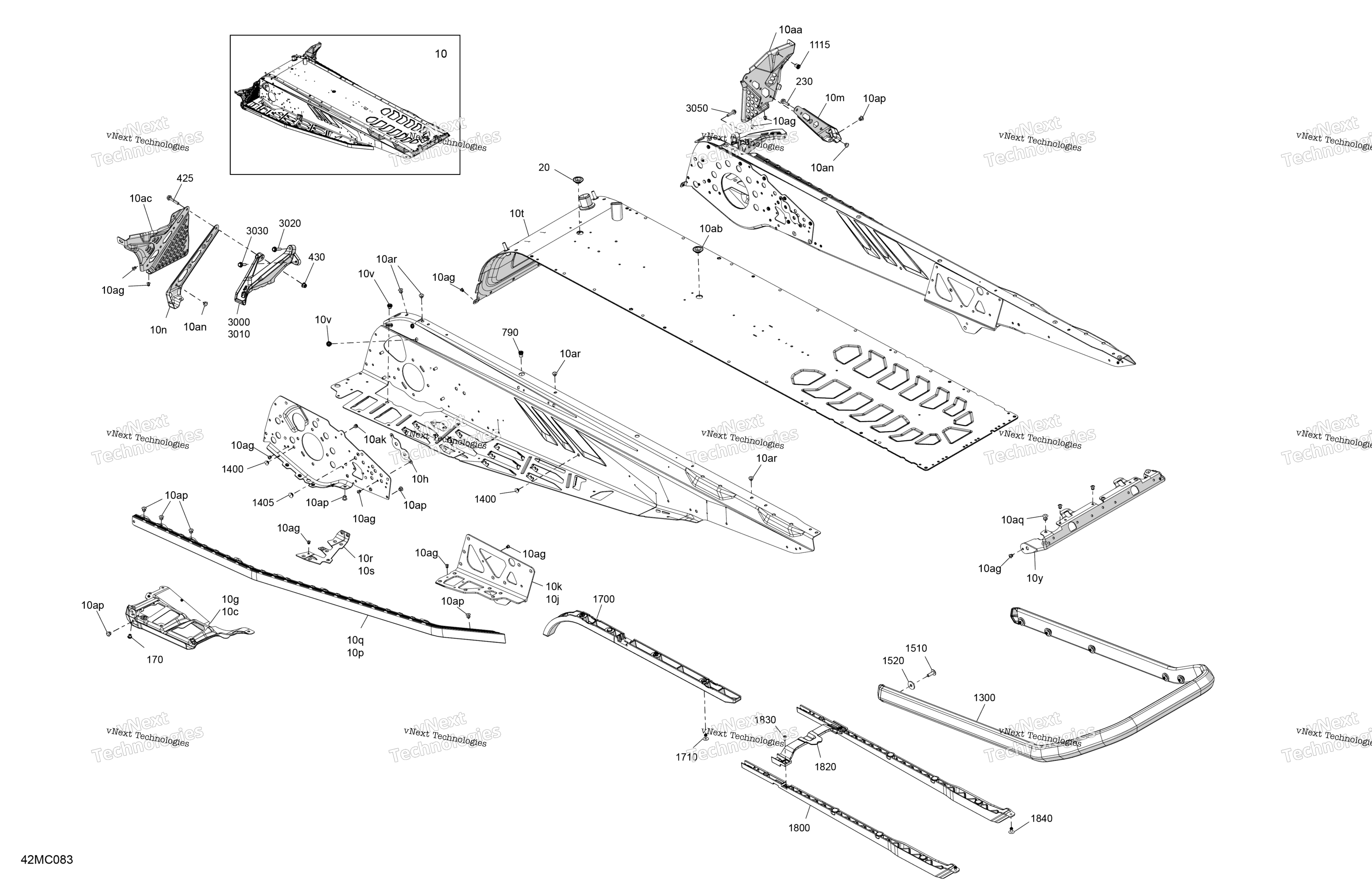 Рама - System - Rear Section
